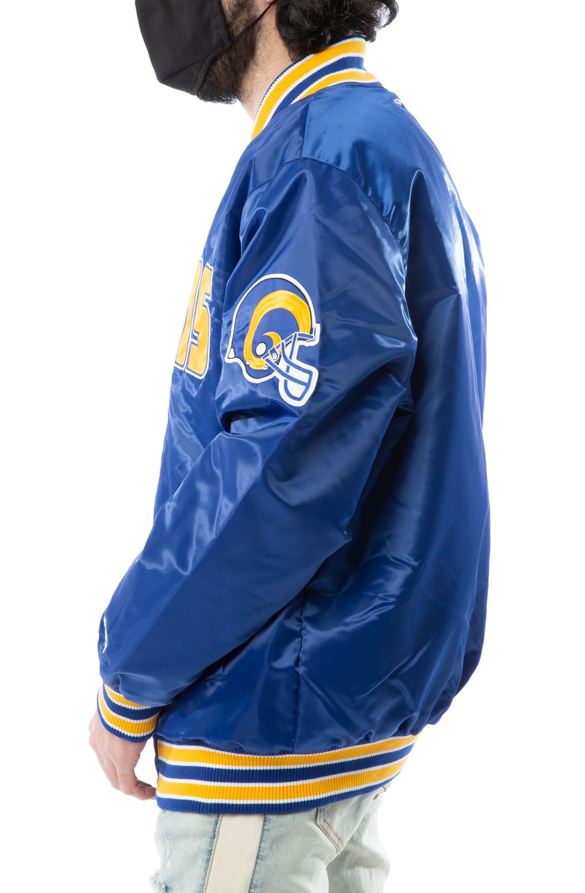 STARTER Los Angeles Rams Varsity Satin Jacket LS9LA168-RAM - Karmaloop