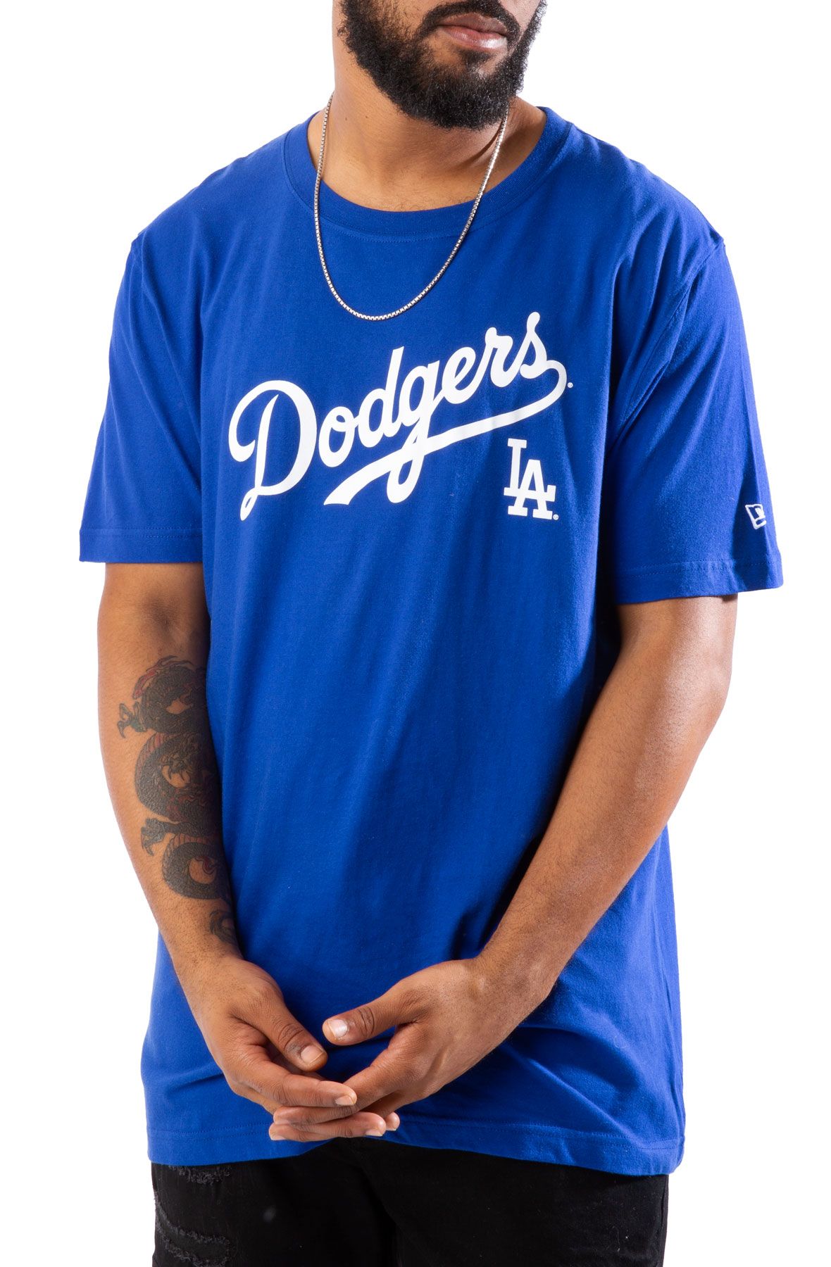 NEW ERA CAPS Dodgers Script Tee 12364154 - Shiekh