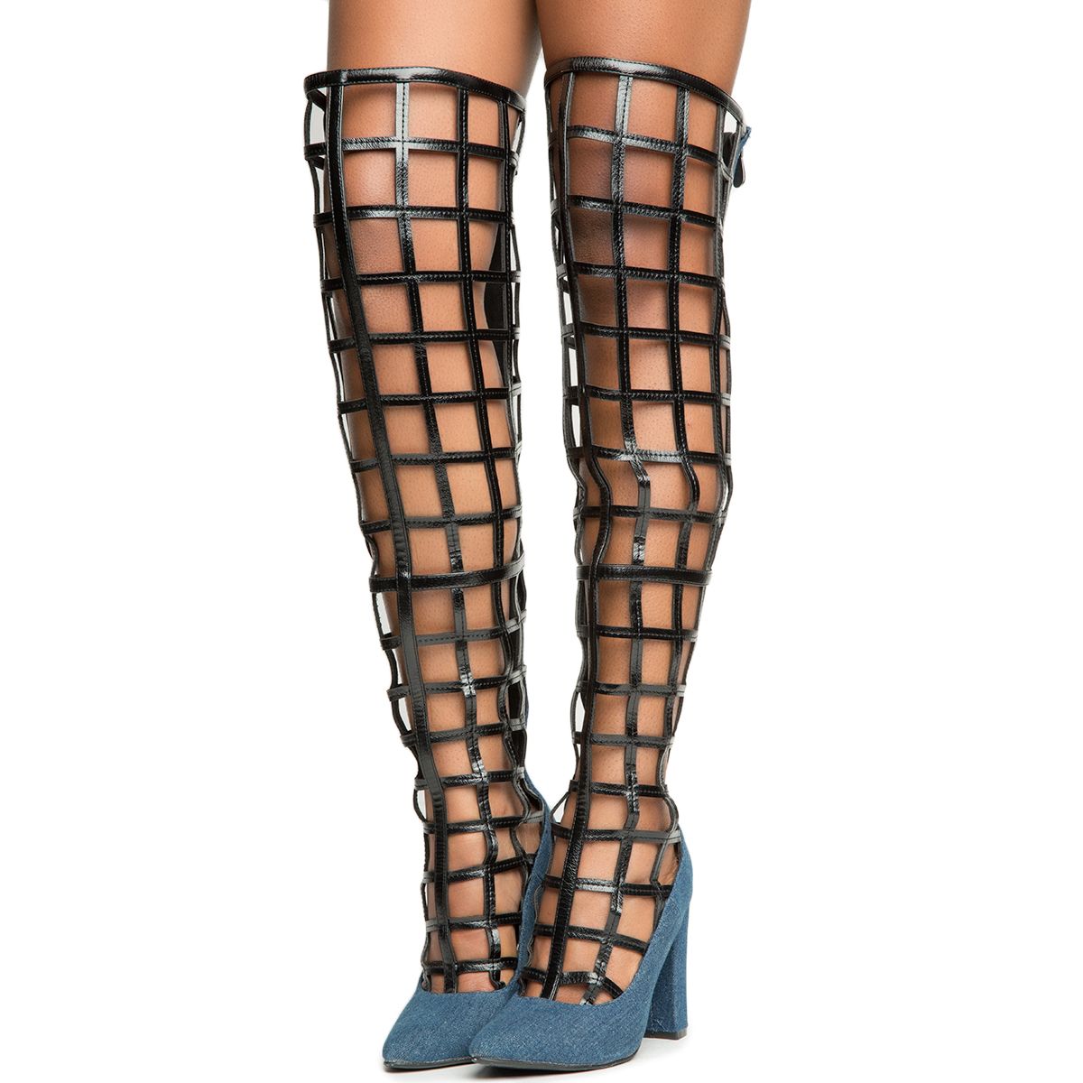 cape robbin denim boots