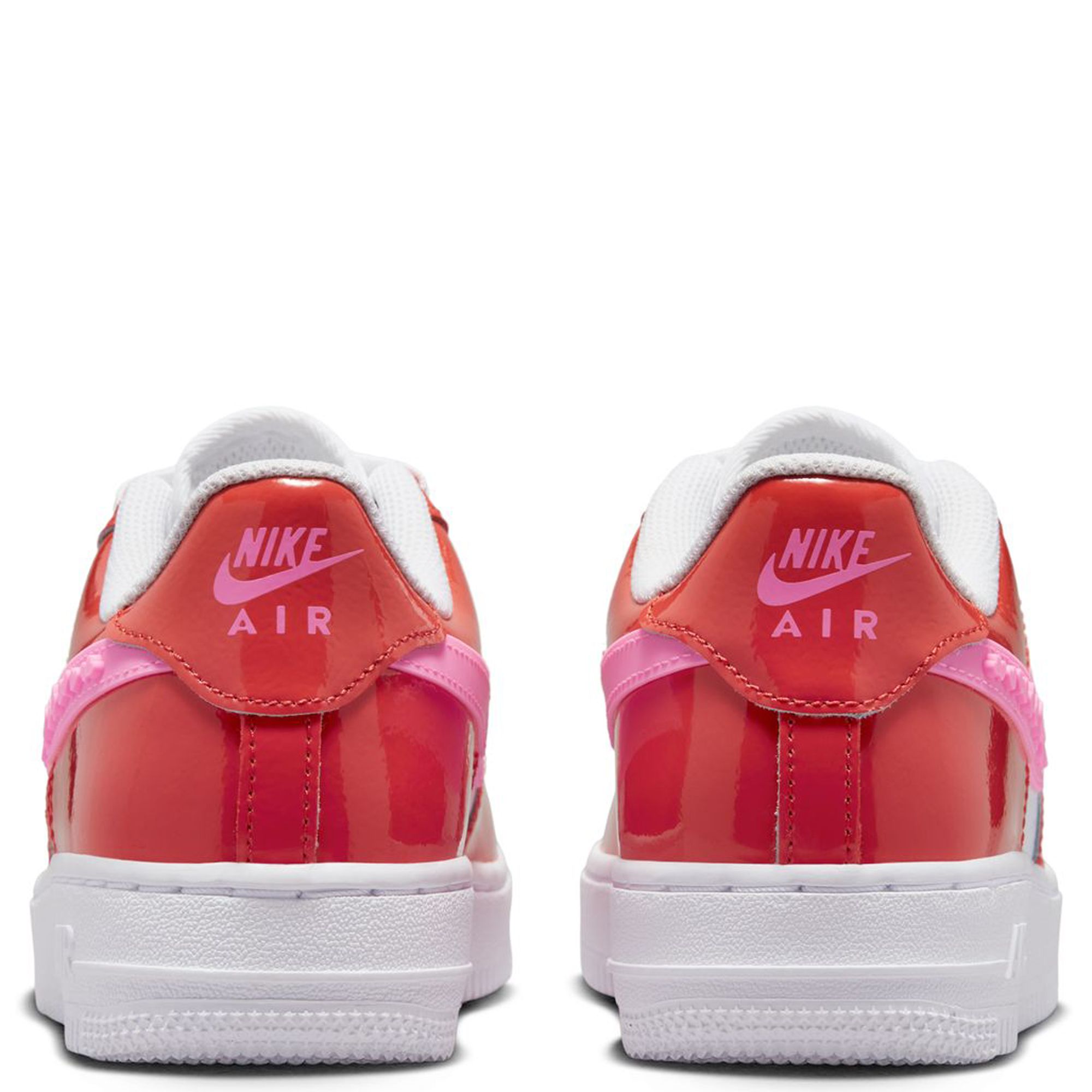 Nike Kids Air Force 1 (White/Picante Red) 6.5Y