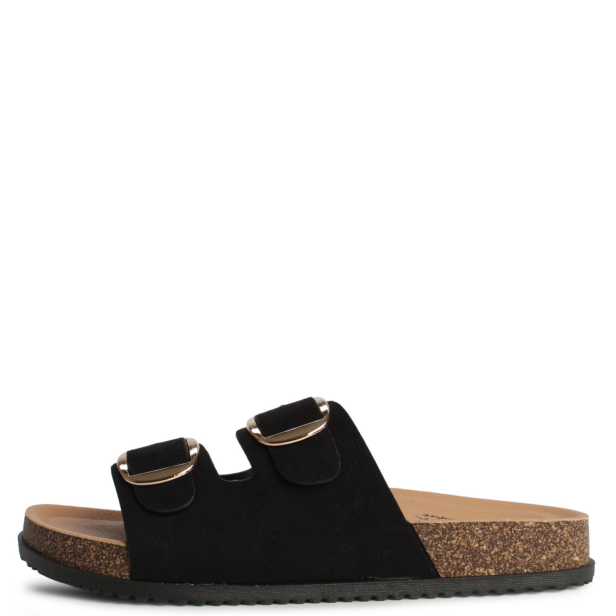 TOP GUY INT'L TRADING Luca-5 Double Strap Sandal LUCA-5-BKDN - Shiekh