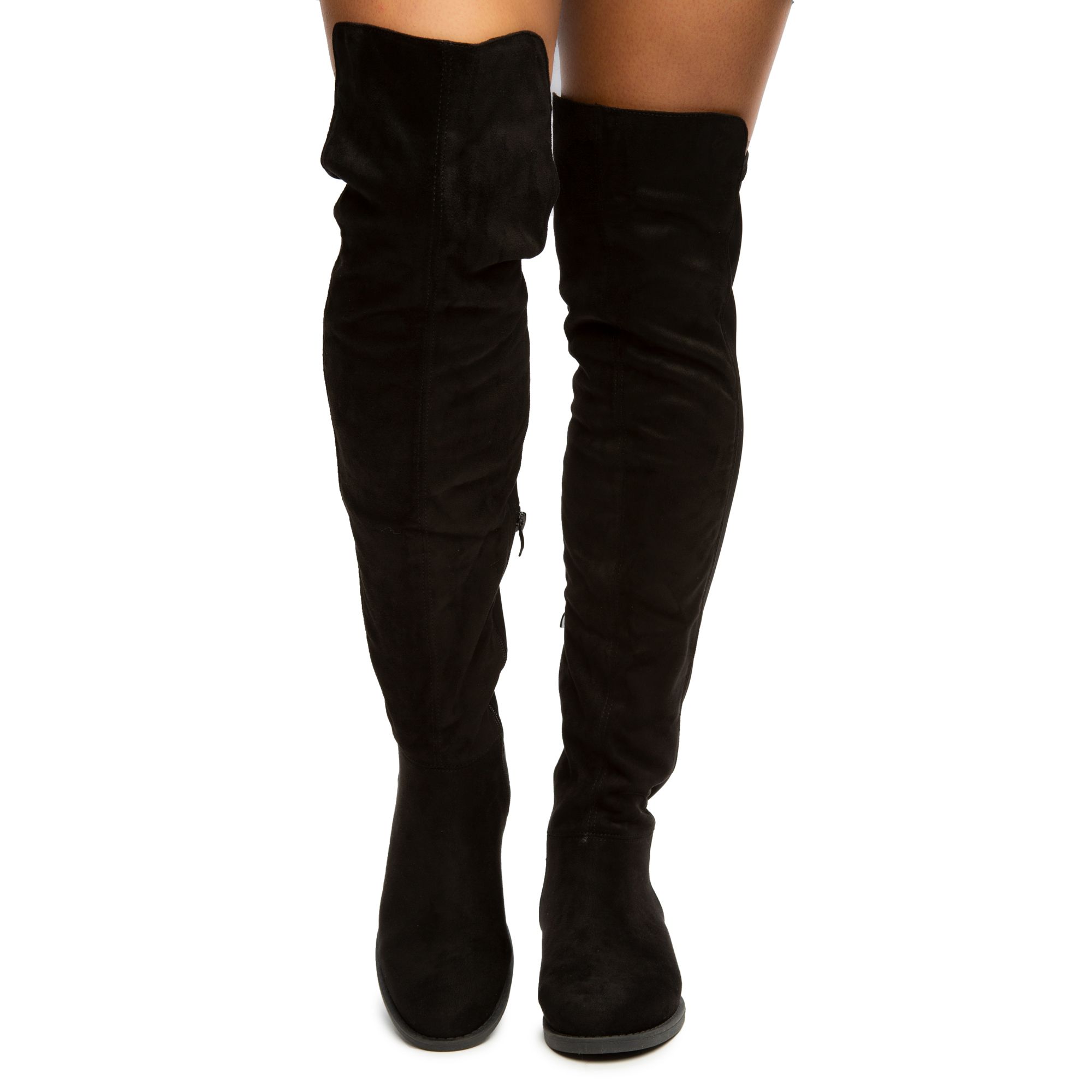 LILIANA Willy-2 Over The Knee Boots WILLY-2-BLK - Shiekh