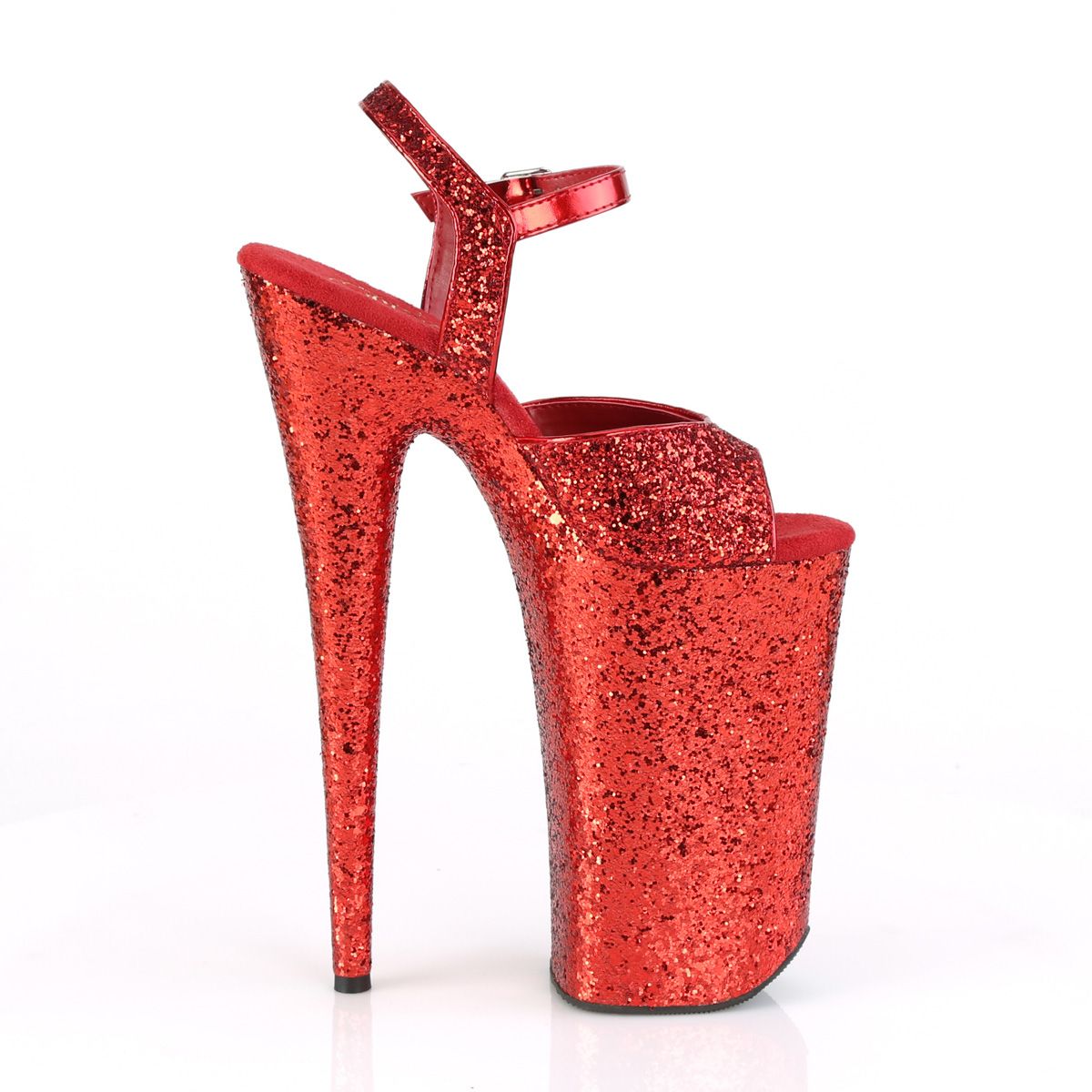red glitter pleasers