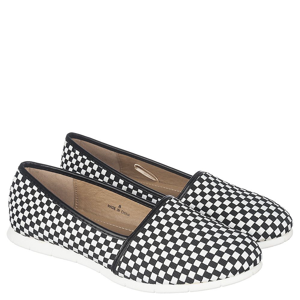 womens black casual slip ons