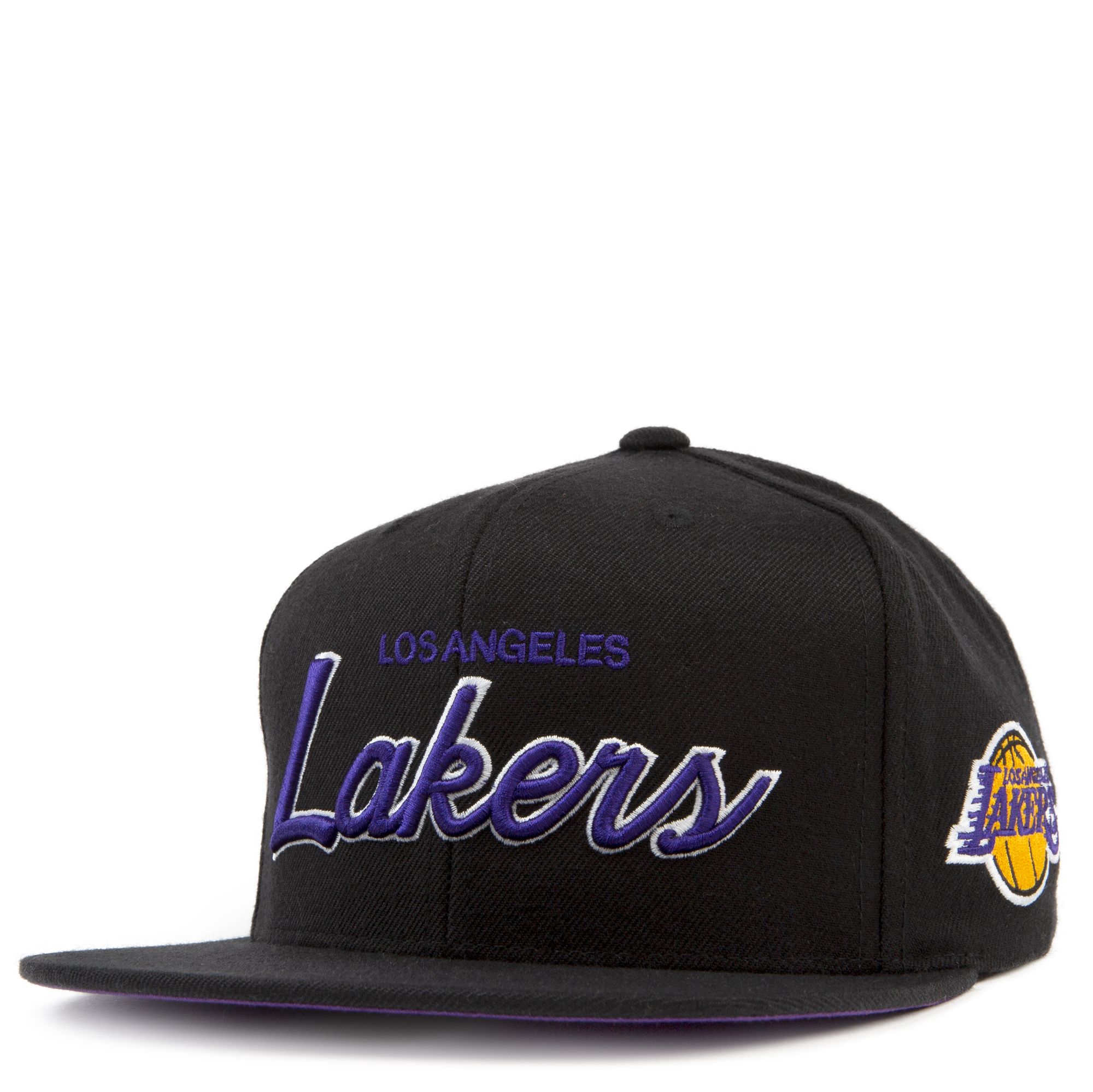 Mitchell and Ness Lakers M&N NBA 50th Anniv Snapback Natural/ Black