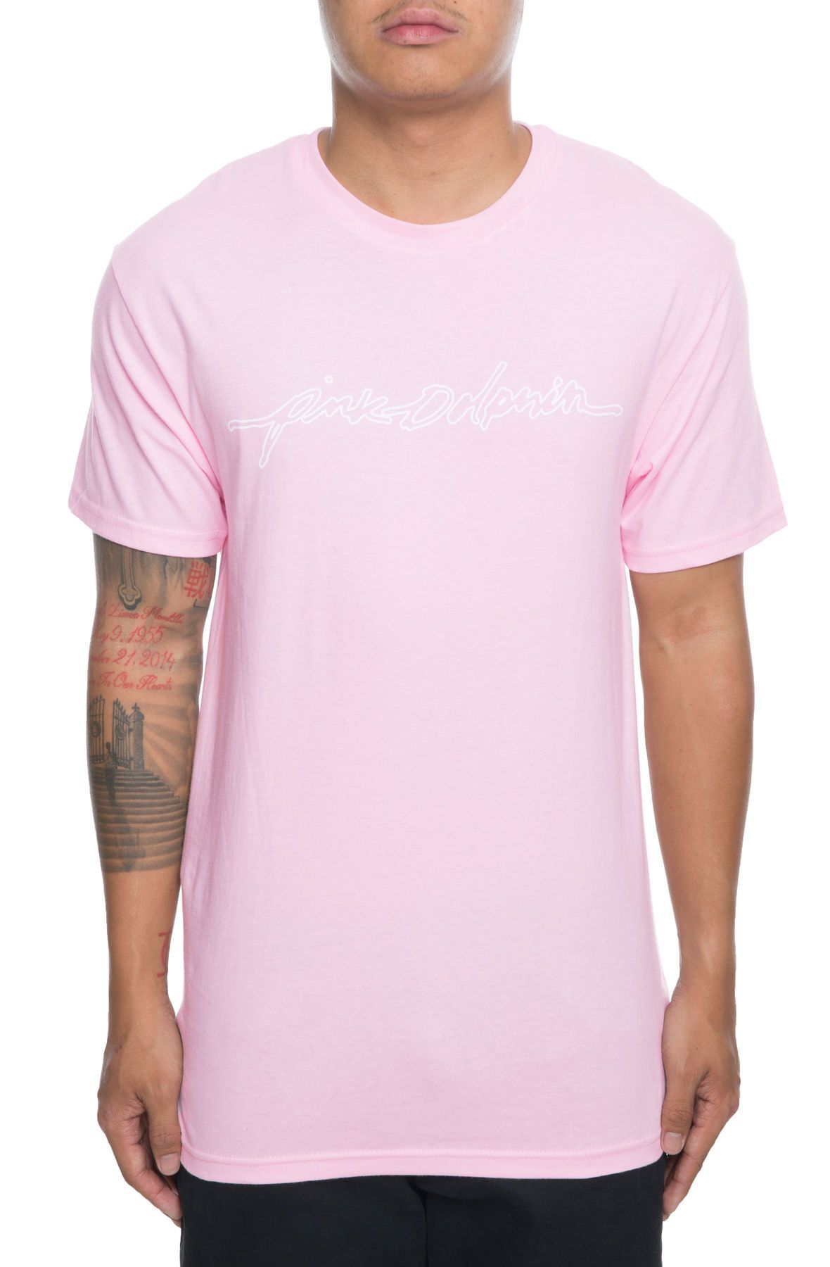 PINK DOLPHIN The Paradise Script Tee in SU21811PSPI - Shiekh