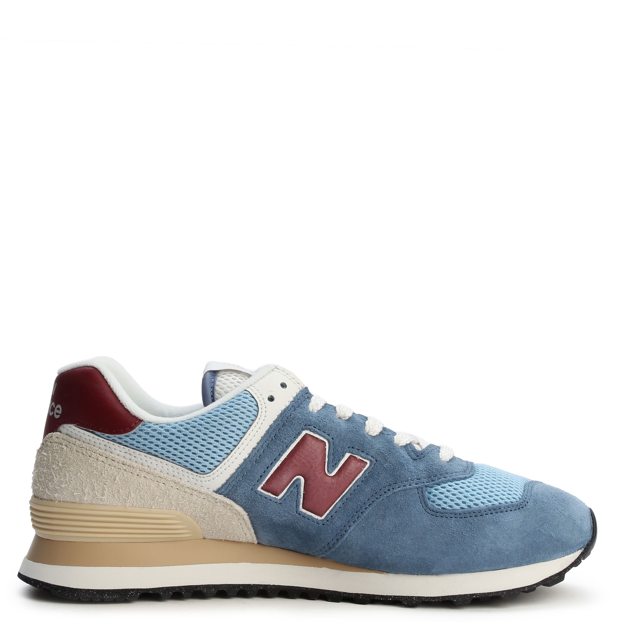 New Balance 574 Blue Suede Mesh Athletic Sneakers Mens Size 8 D Classic Shoes New Balance 574 Grey Blue for Sale | Authenticity Guaranteed  main image 2
