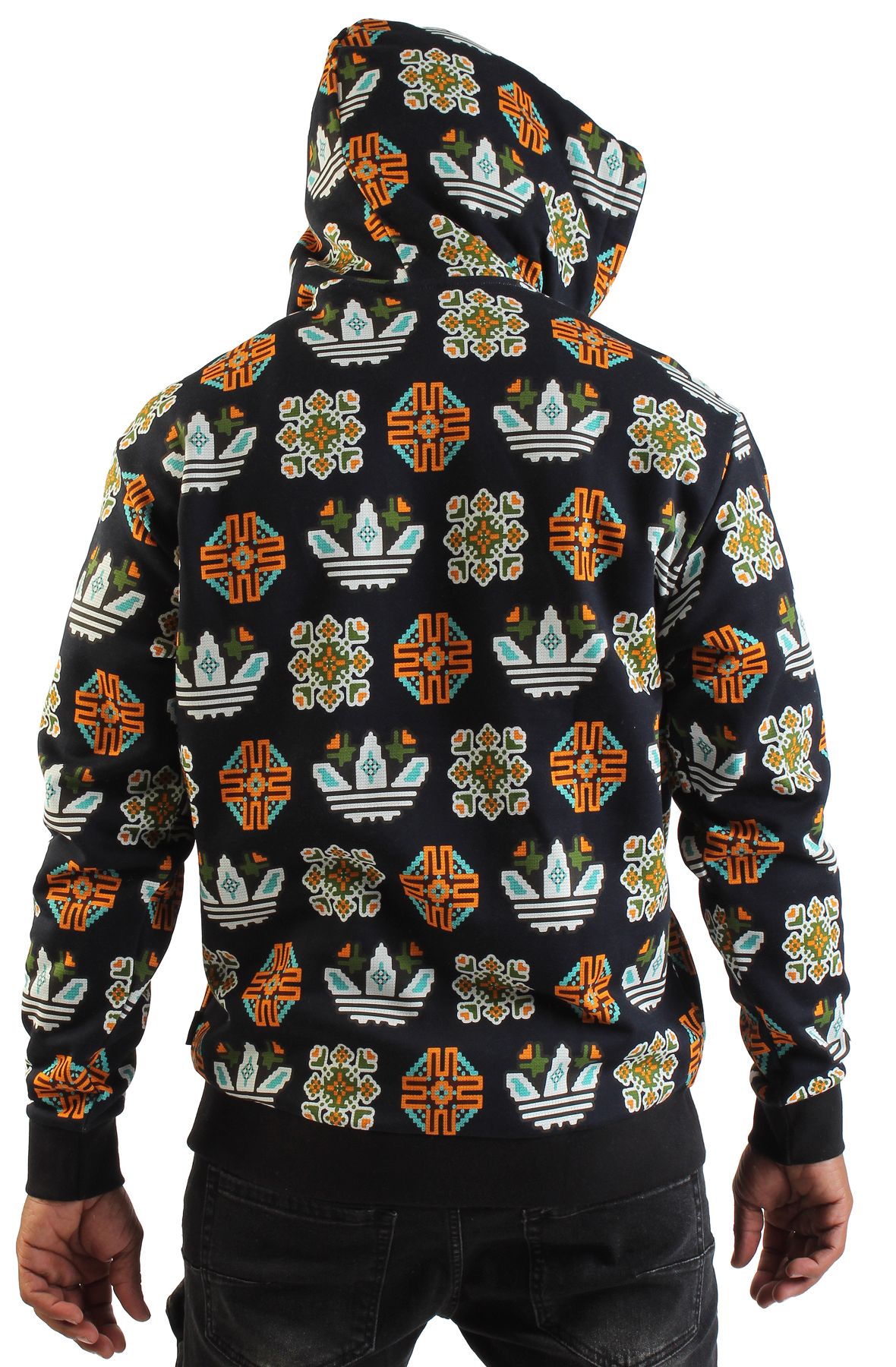 ADIDAS Tile Allover Print Loose Hoodie JW1085 - Shiekh