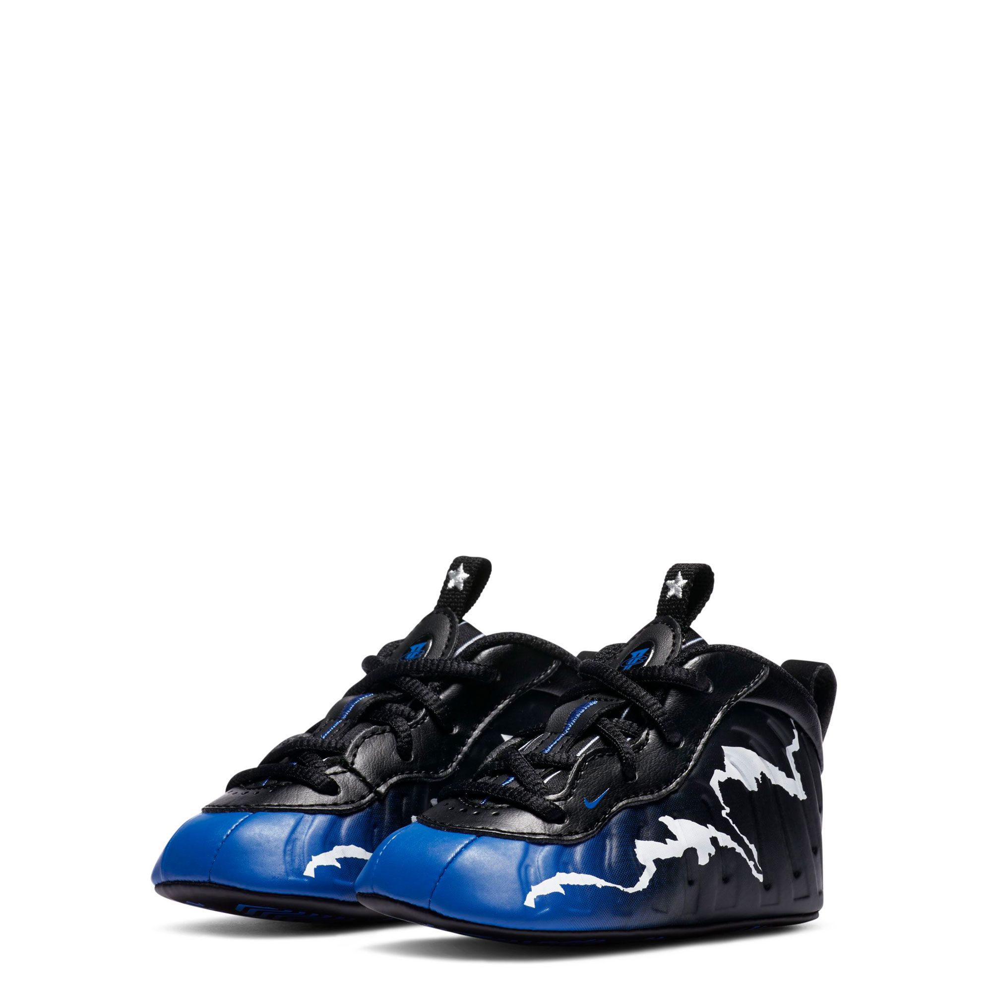 nike little posite one black game royal white