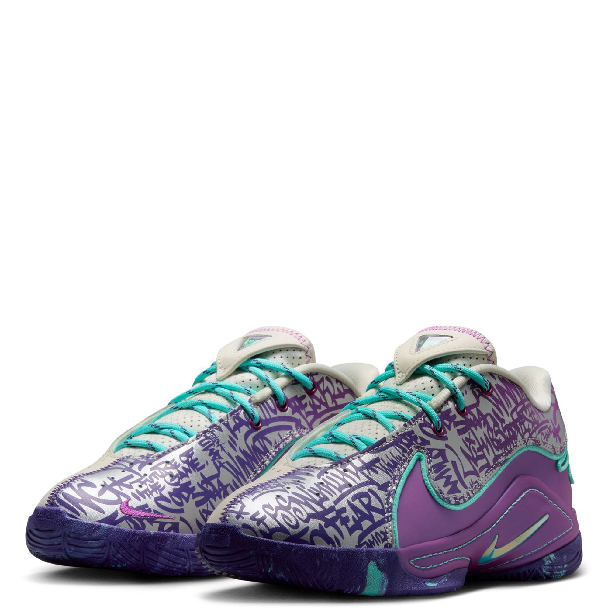 NIKE Grade-School LeBron XXII Phantom/Safety Orange-Lt Orewood Brn