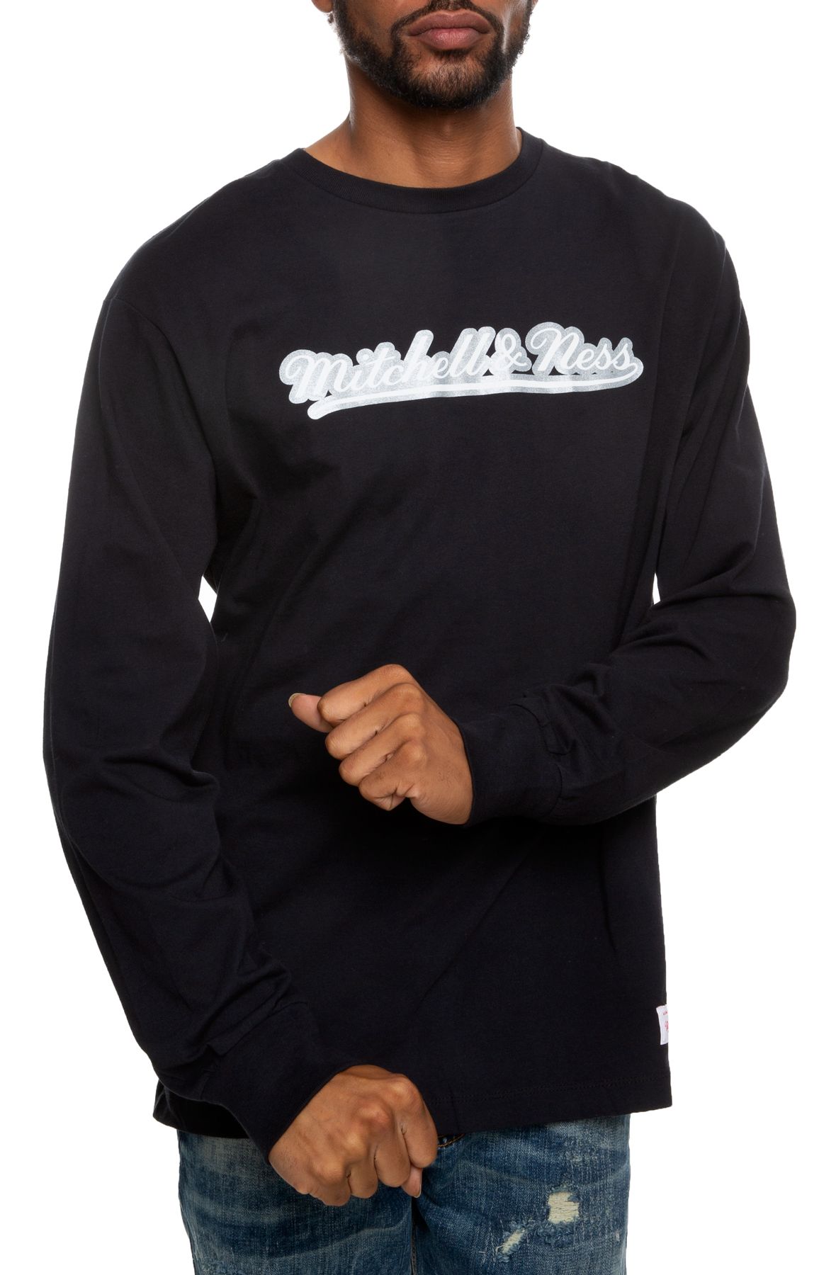 Mitchell & Ness Nym Doc Tee Long Sleeve 'Black', S