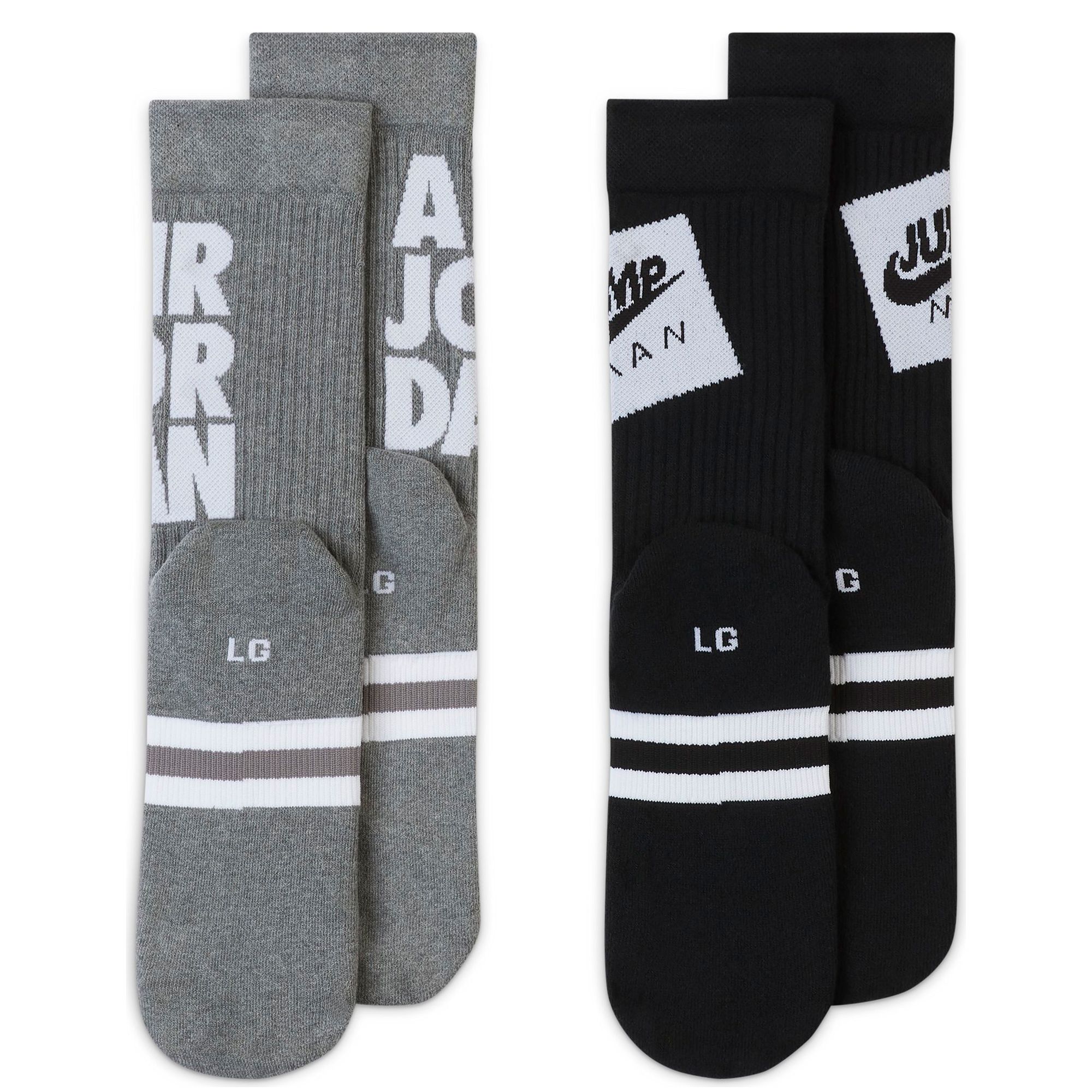 JORDAN 2-Pack Legacy Jumpman Classics Crew Socks CU7907 904