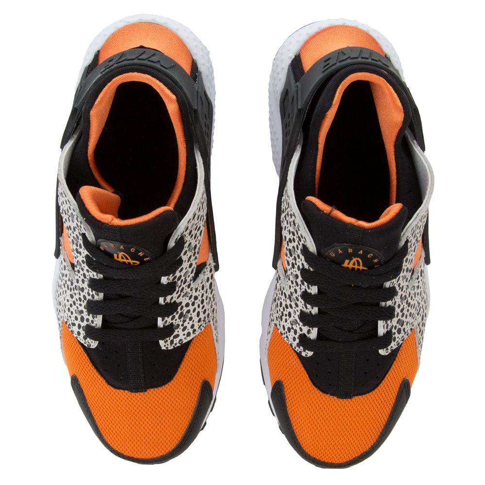 black and orange huaraches