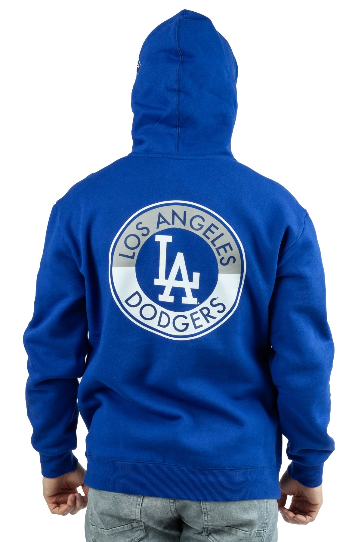 Men's Los Angeles Dodgers Mitchell & Ness Royal Fusion Fleece Pullover  Hoodie