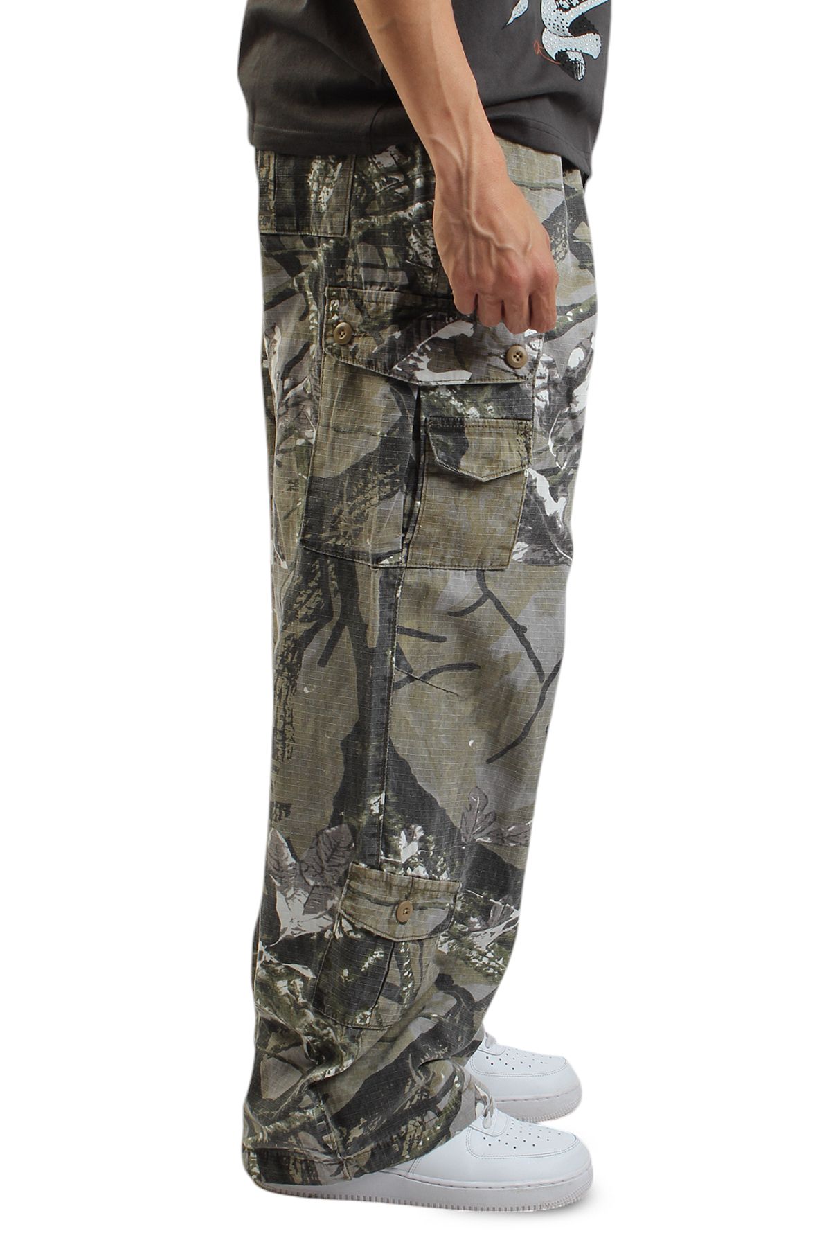 HIGH CALIBER Camberton Baggy Cargo Pants C14054-TREE - Shiekh