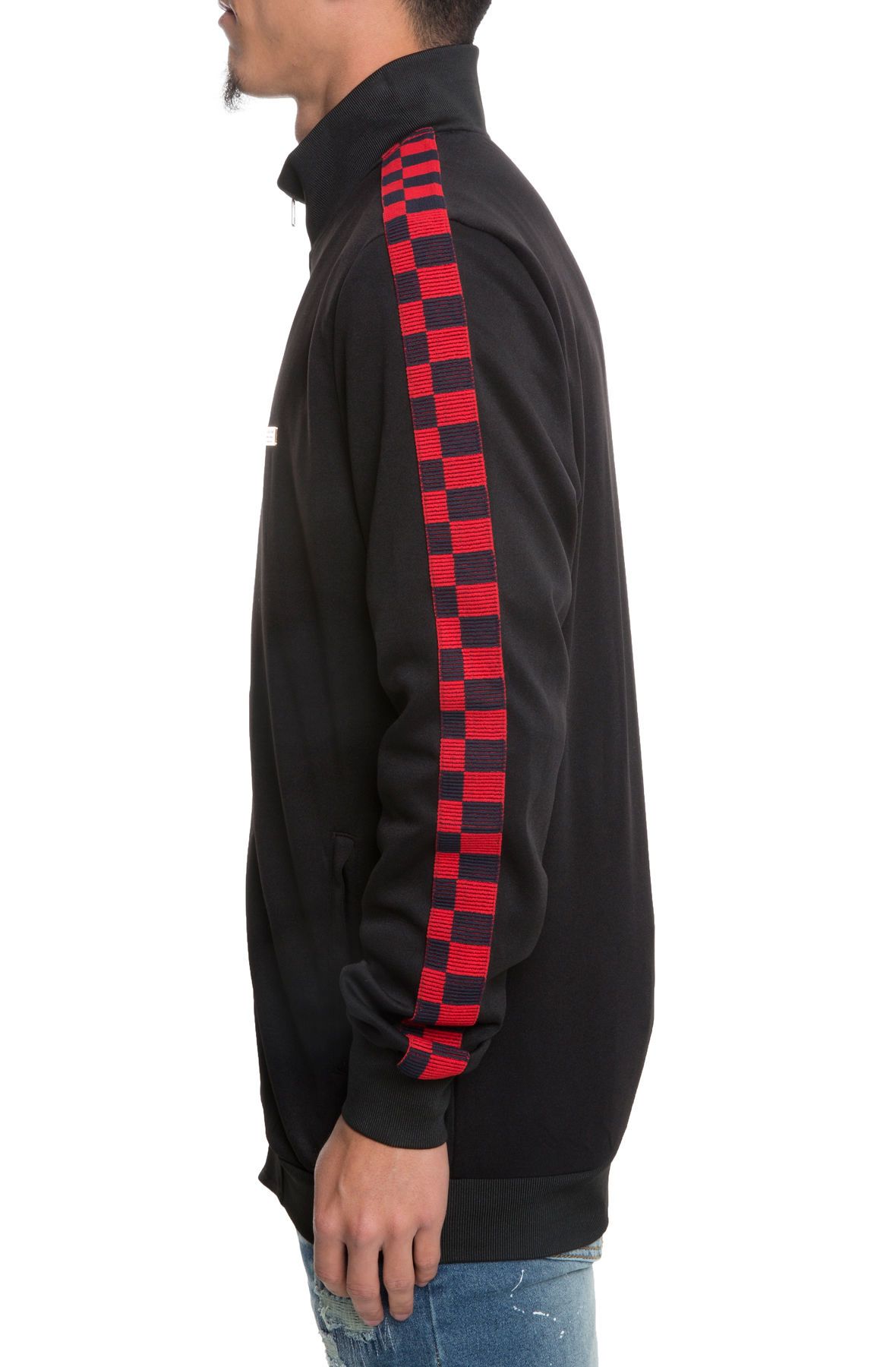 REASON The Parkway Check Track Jacket in Checker T11BLK Shiekh
