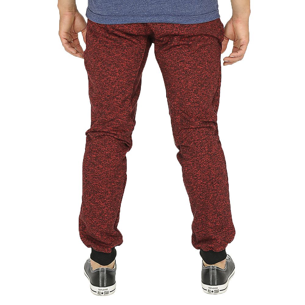 All red joggers sales