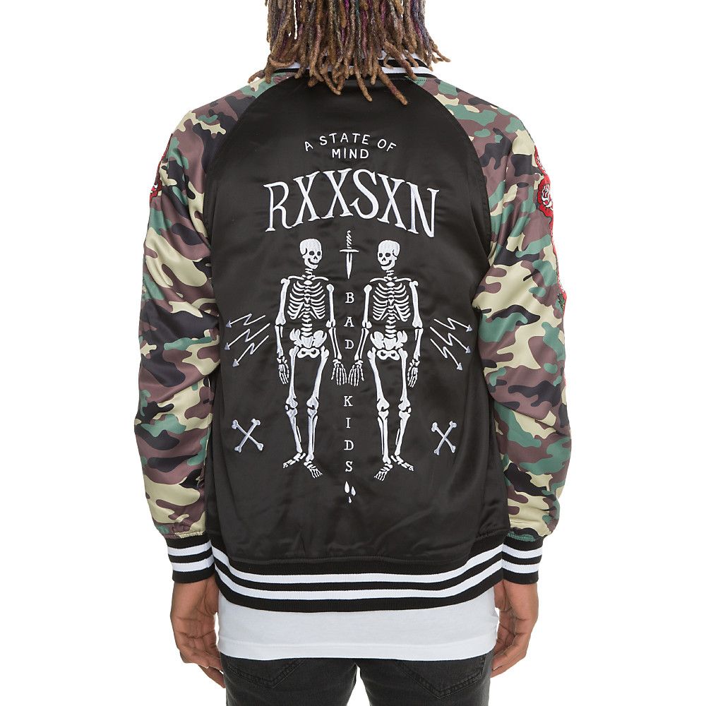 REASON Men's Roses Souvenir Jacket R8H-029 - Shiekh