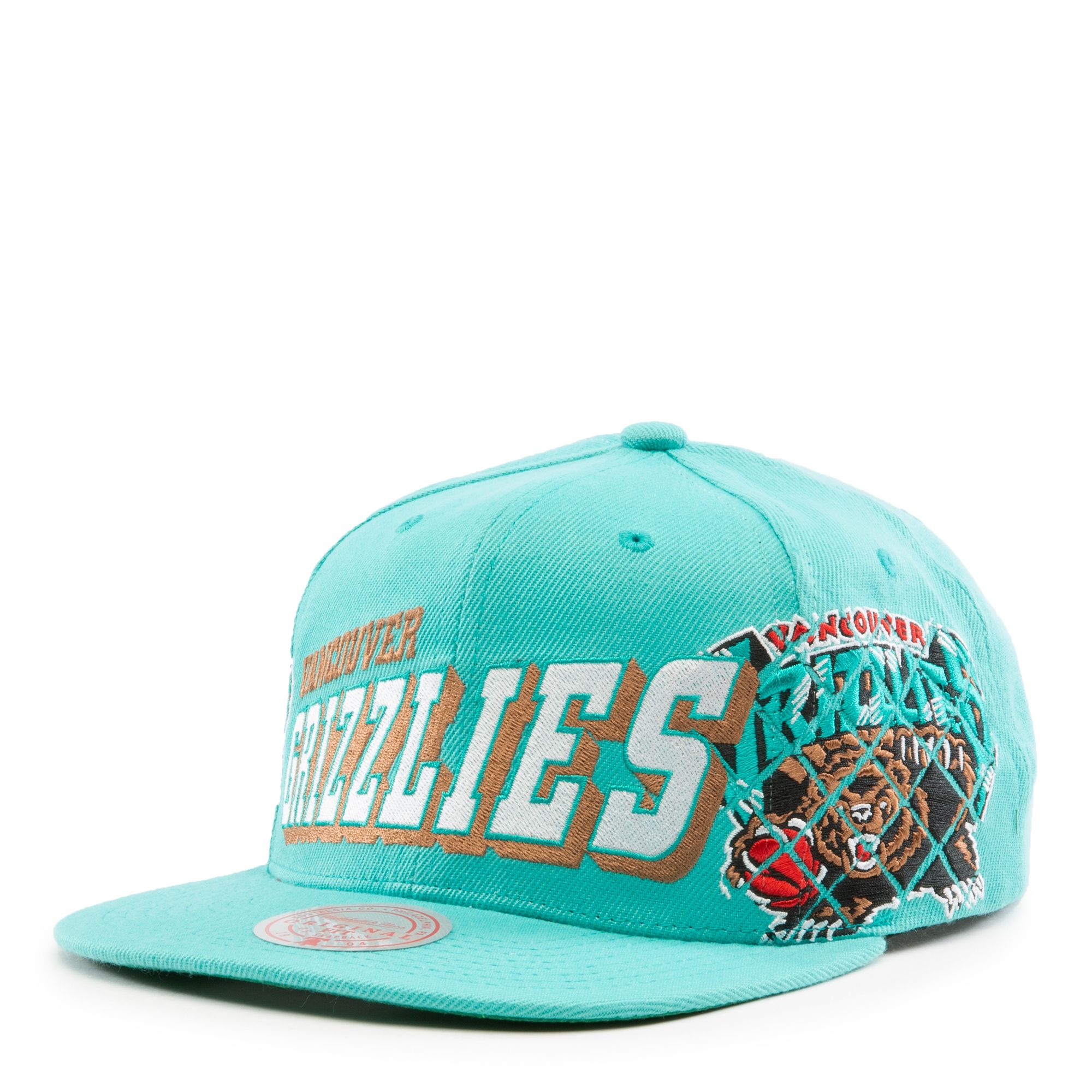 Vancouver Grizzlies Meat Paper Teal Snapback - Mitchell & Ness cap