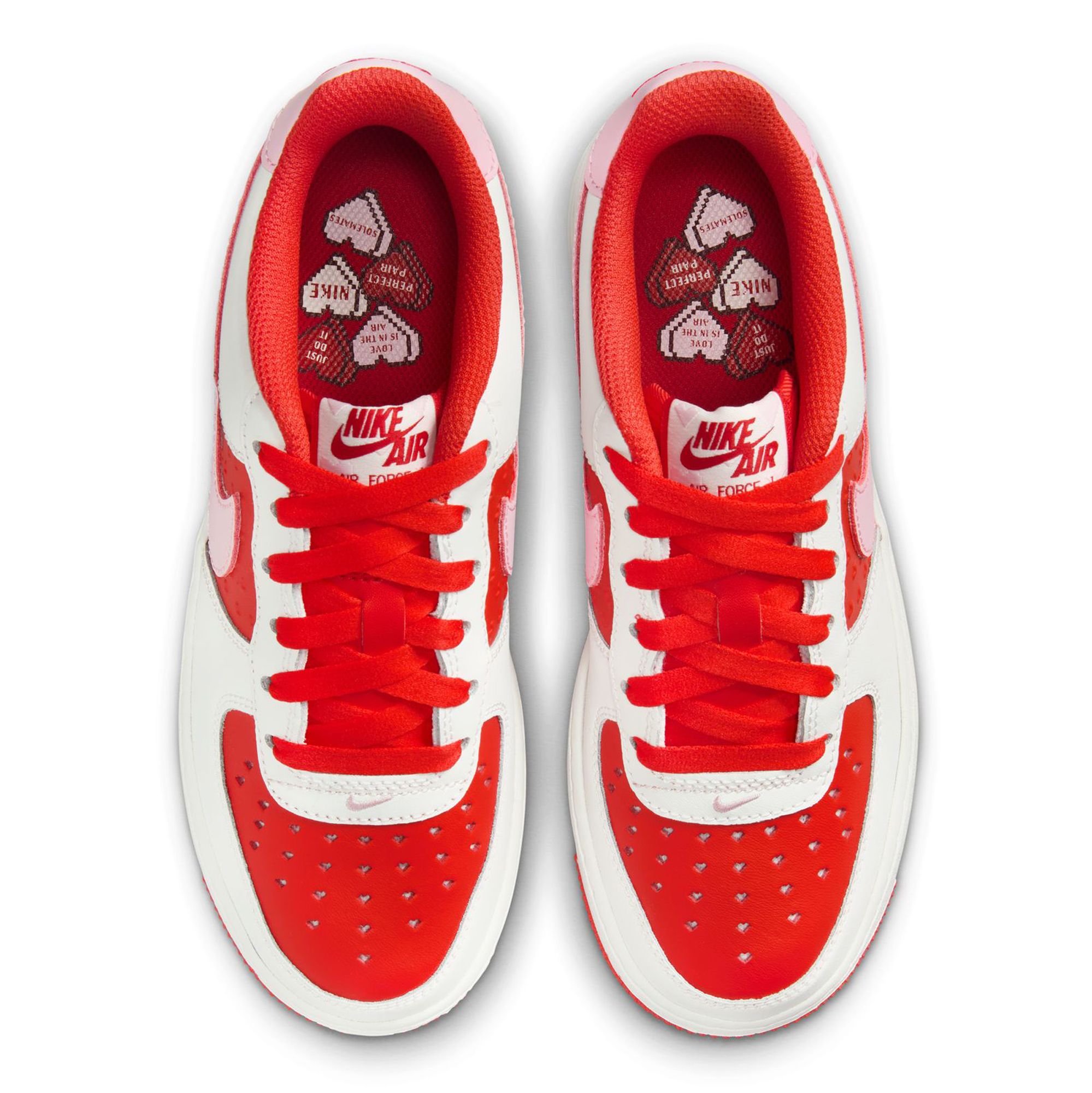 ★Nike★ Air Force 1 Junior Shoes HV5165-121 NIKE GS Valentine's Day Air Force 1 HV5165 121 - Shiekh
