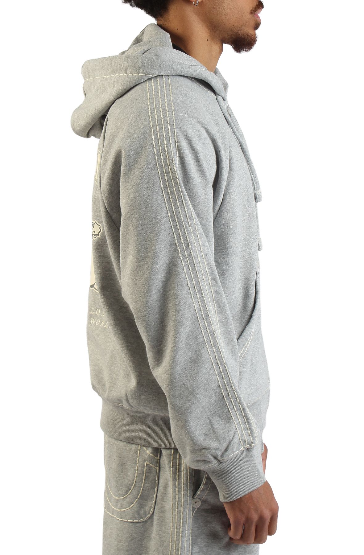 TRUE RELIGION Super T Boxy Zip-Up Hoodie 110154-1501 - Shiekh