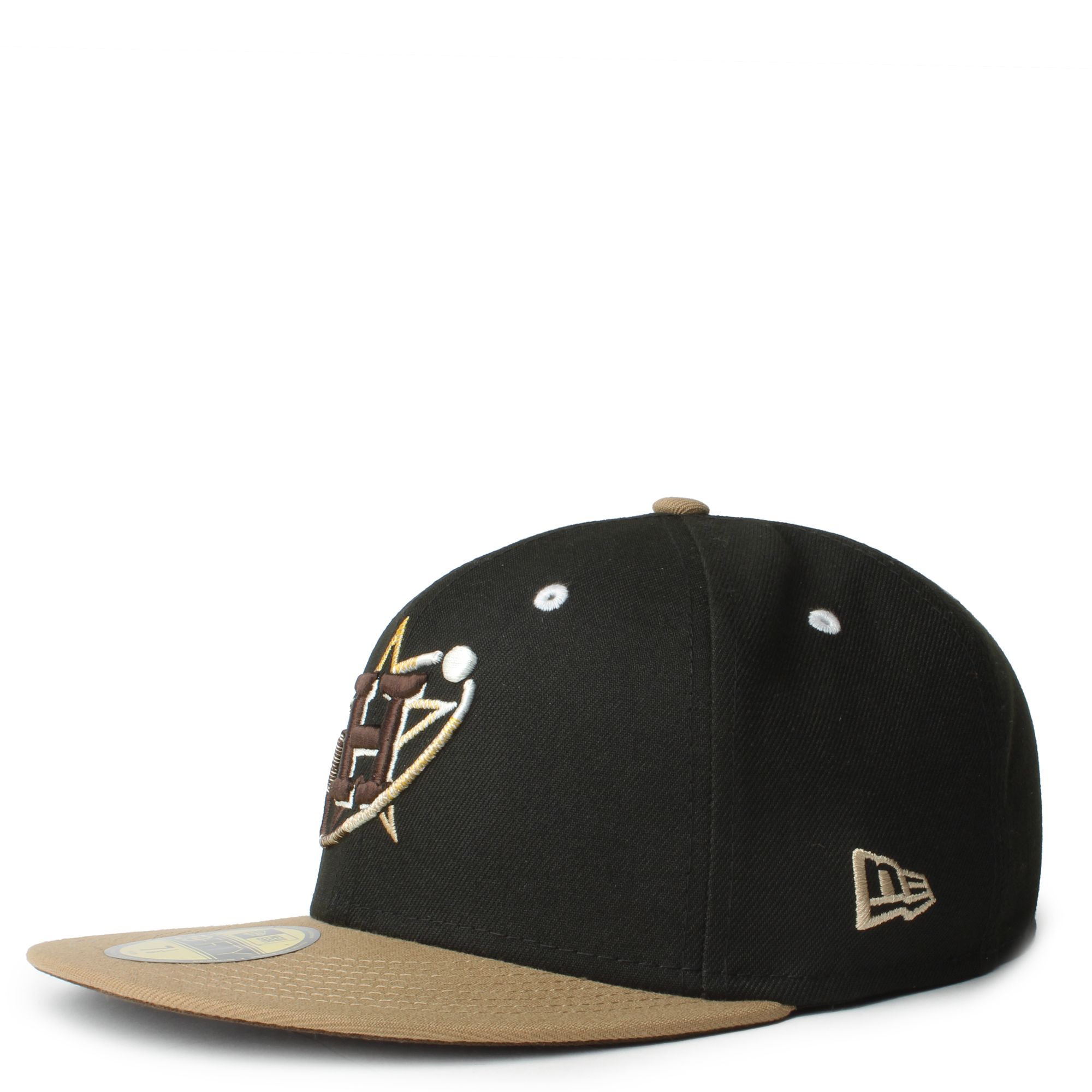 New Era Caps Houston Astros Khaki 59FIFTY Fitted Hat Black/Khaki