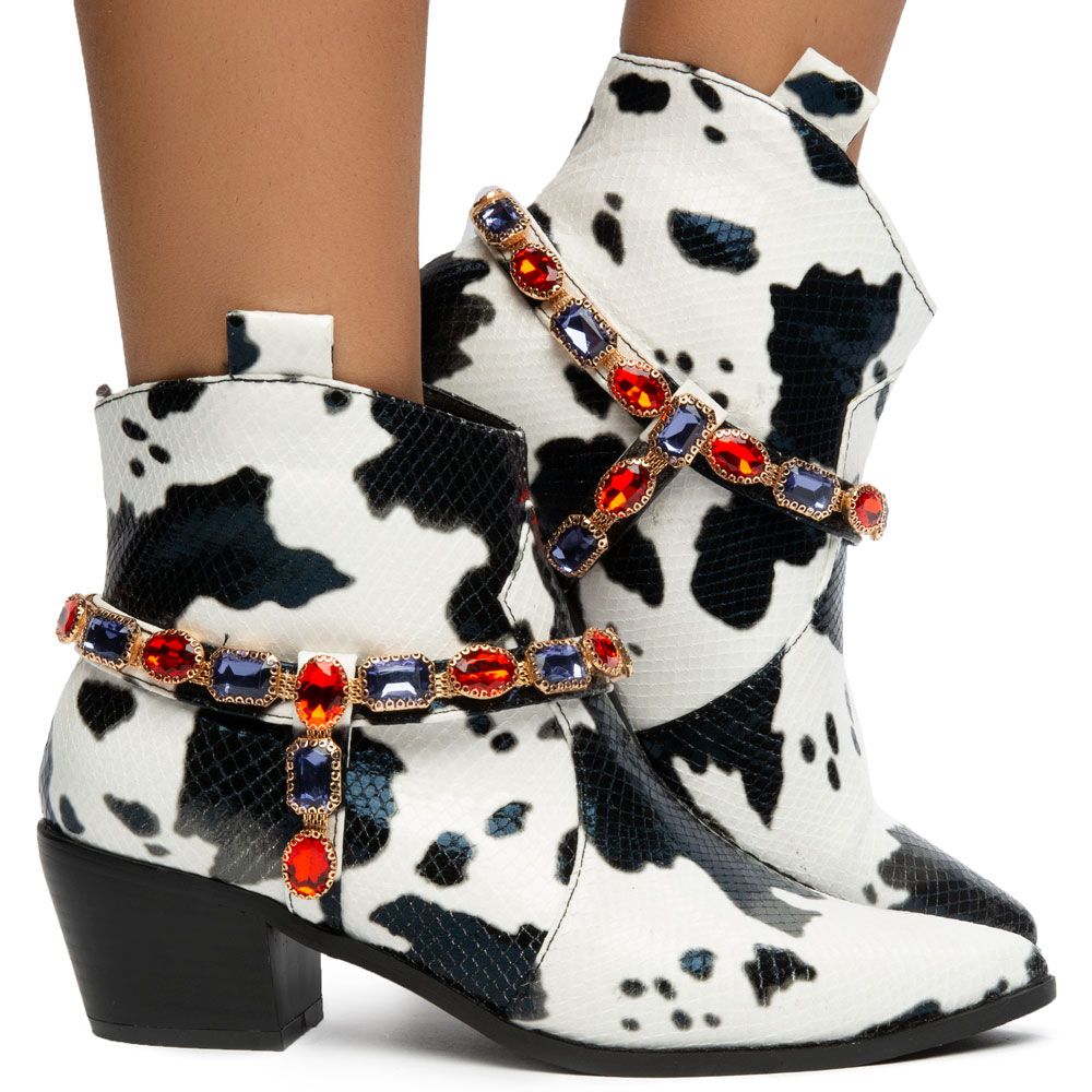 cowboy boots cow print