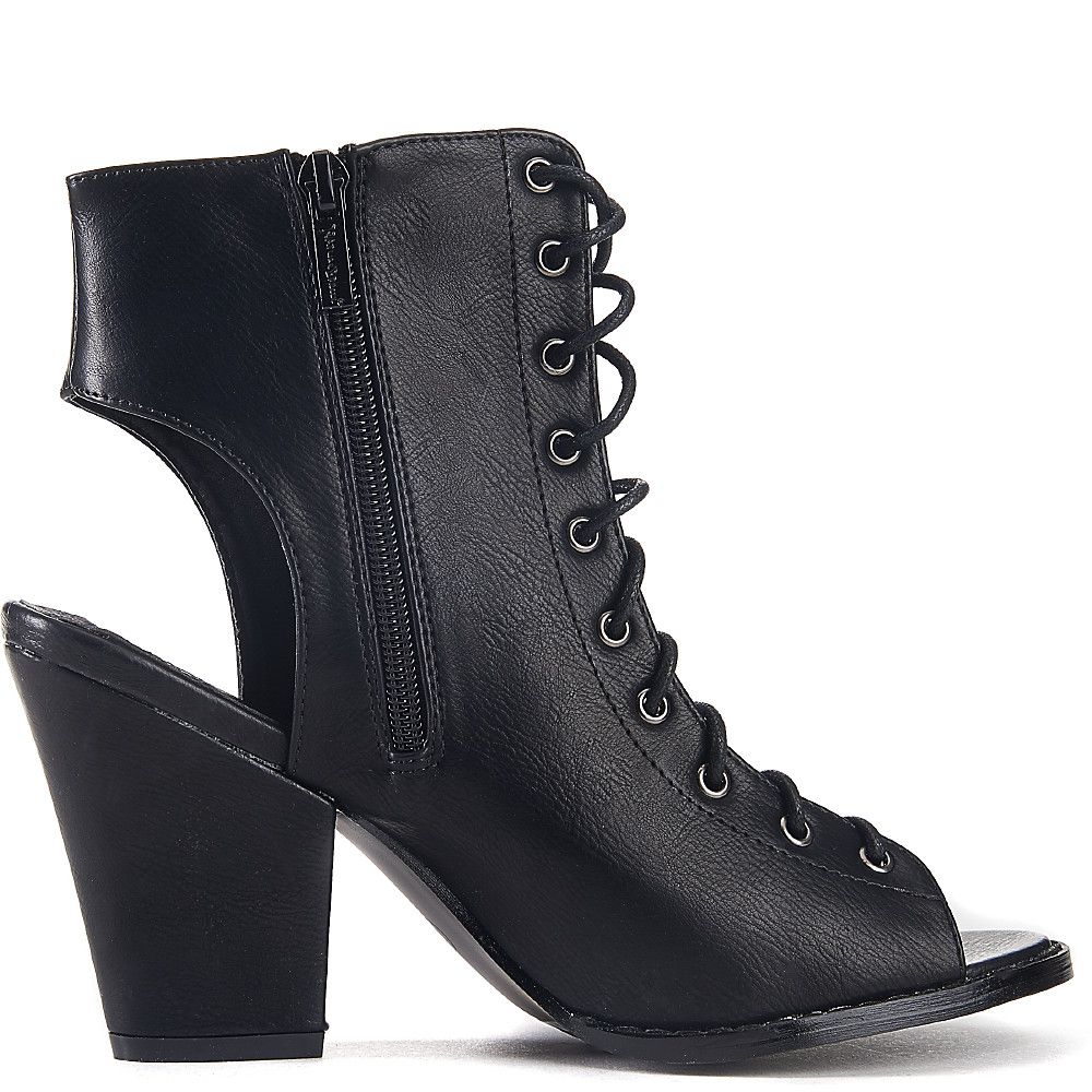 Drew Women's Krista Therapeutic Bootie - Black Suede, Lace-Up Ankle Boot With Removable Insoles (Size 7 Wide)