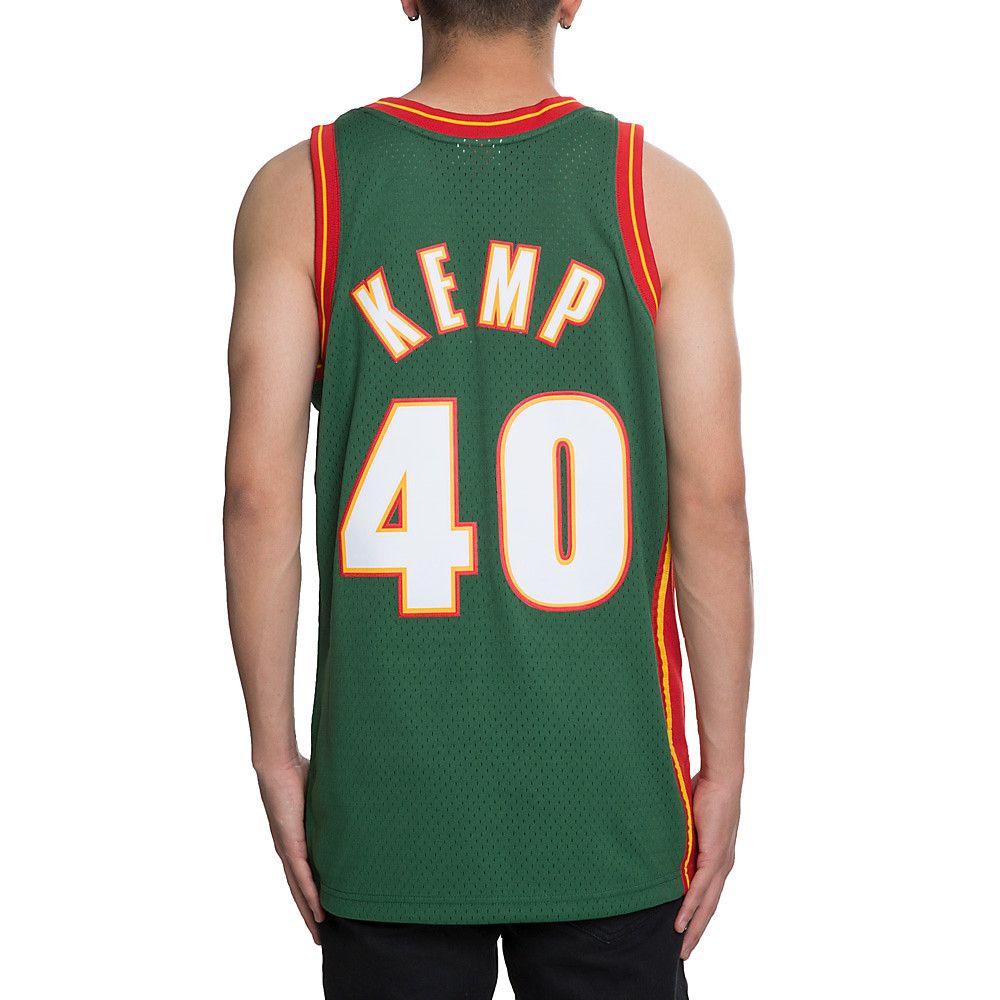 MITCHELL AND NESS Men's Supersonics Shawn Kemp Jersey 353J 324 FGYSKM
