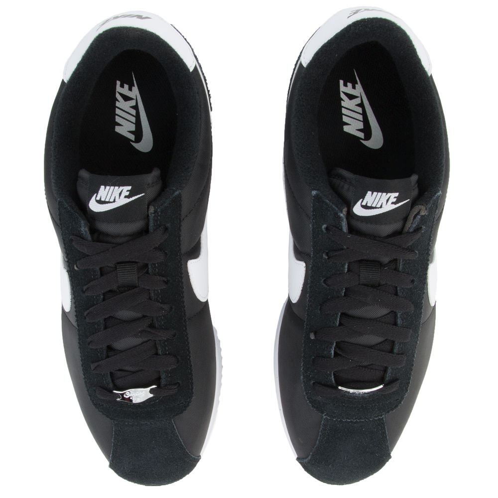 Nike Cortez Basic Nylon Black White Running Shoe Men's Size 13  819720-011