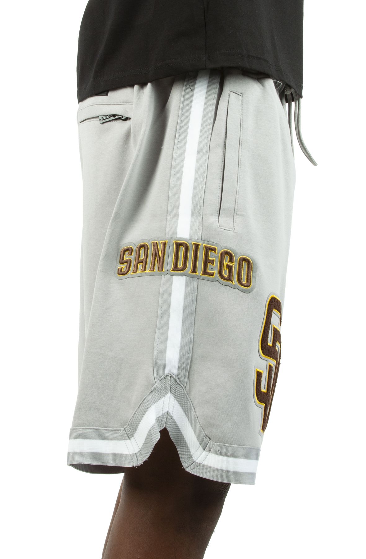 PRO STANDARD Padres Double Knit Taped Shorts LSP331618SH-GRY