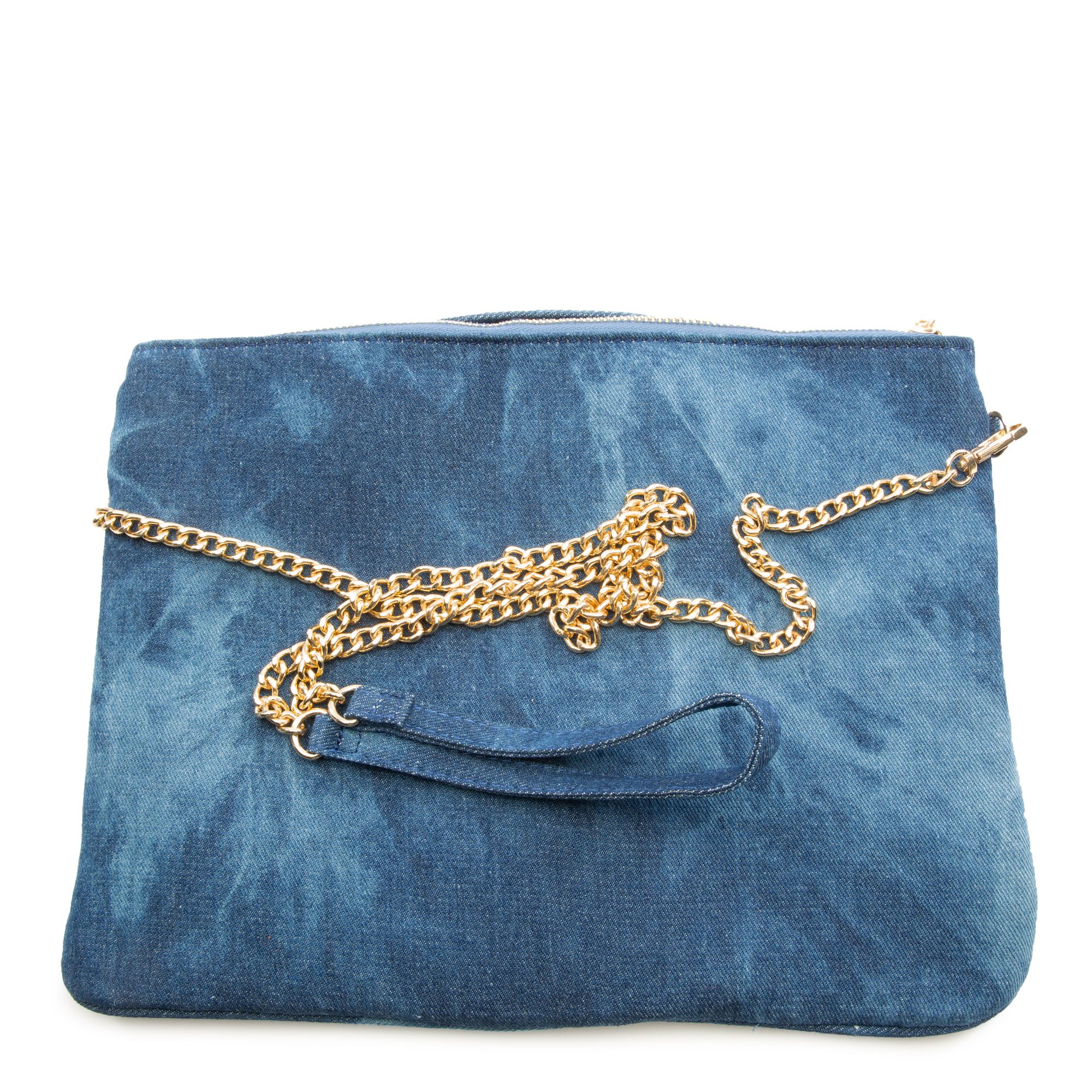 H&D Accessories, Inc Washed Denim Clutch