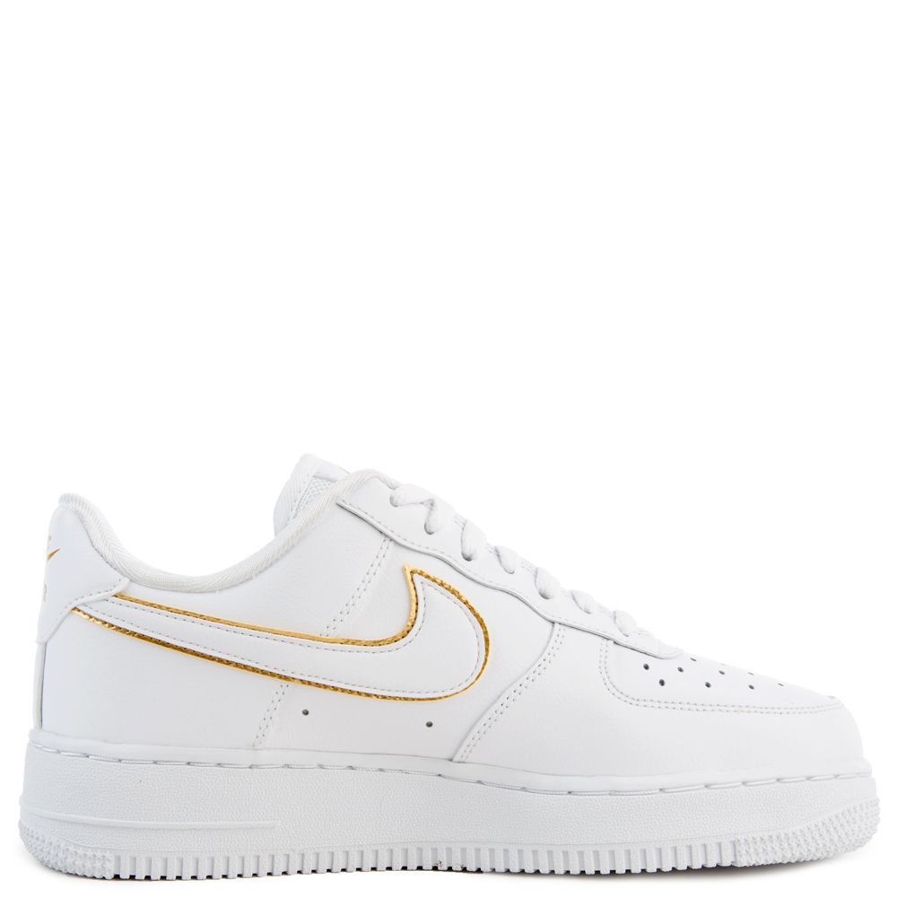 womens white and gold air force 1
