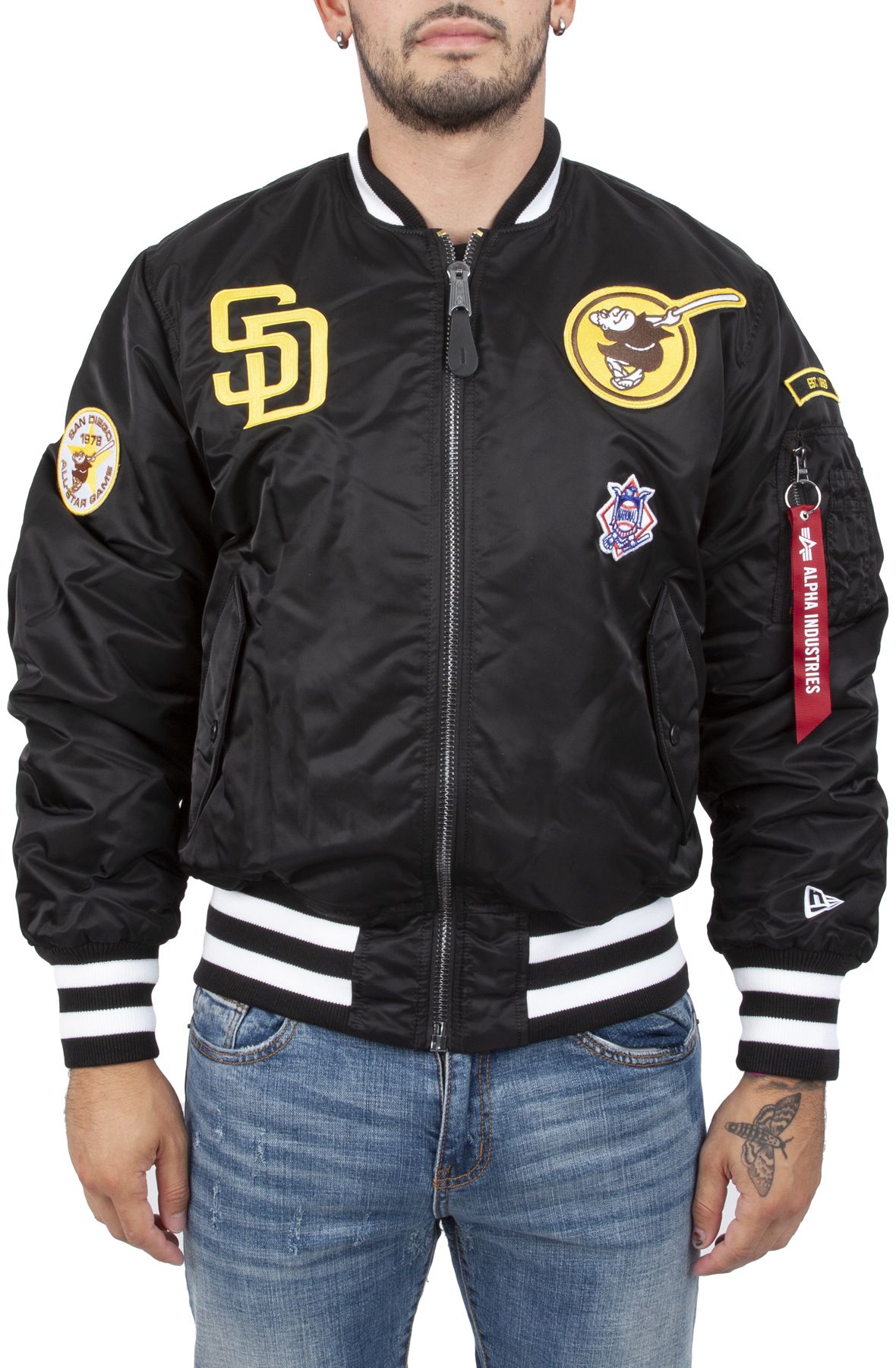 NEW ERA CAPS Padres Reversible Alpha Bomber Jacket 13026026 Shiekh