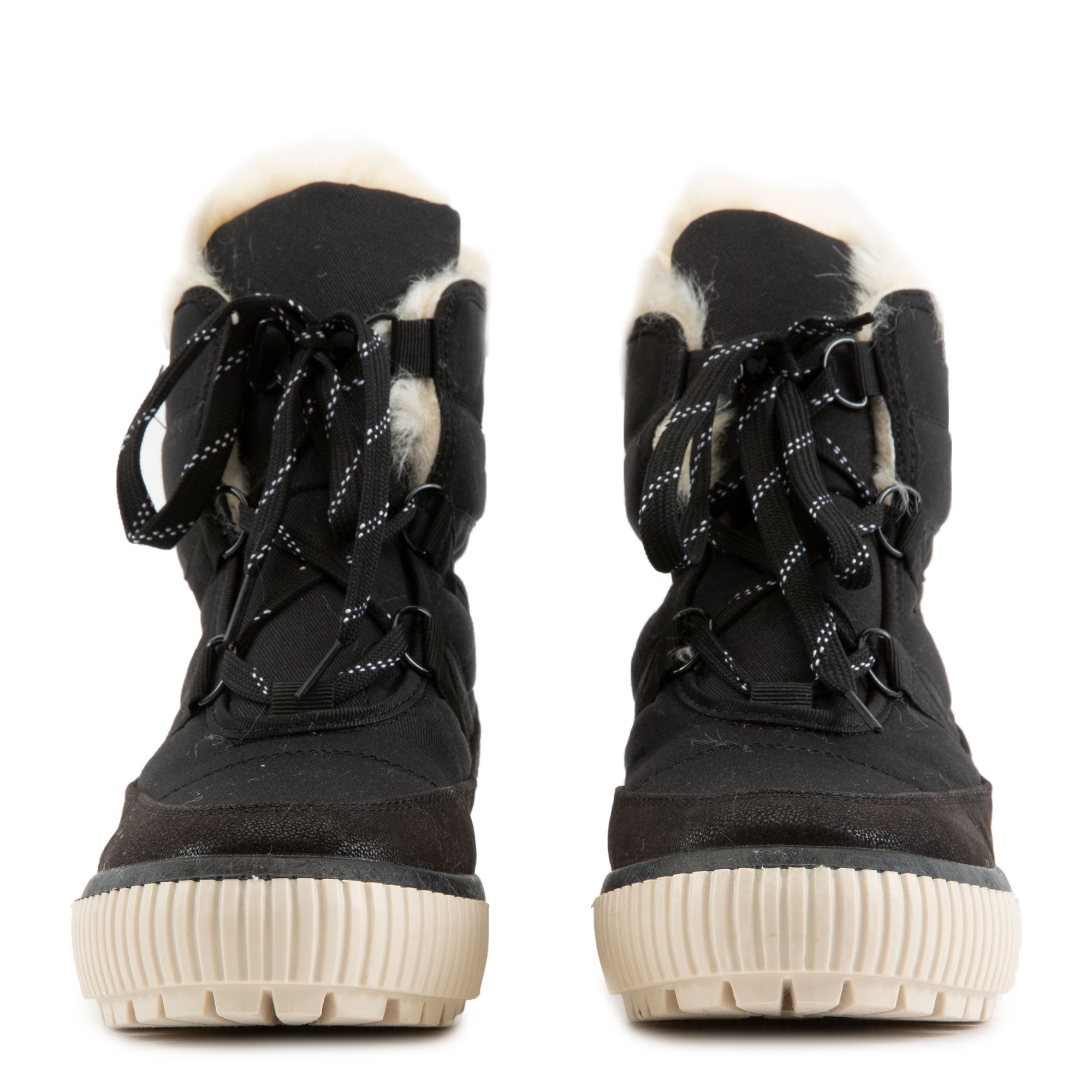 womens lace up boots with fur