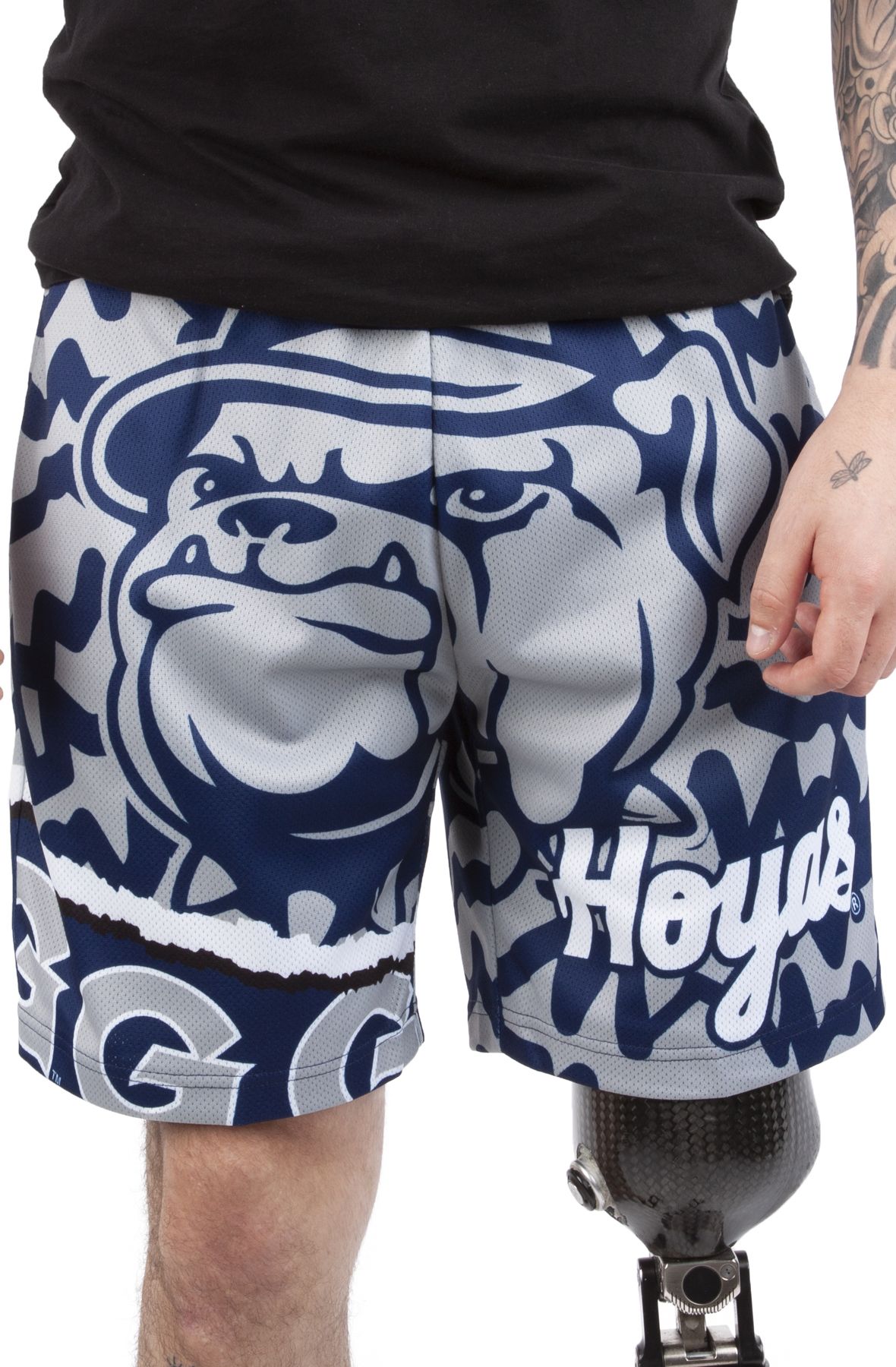 Oakland Raiders Mitchell & Ness Jumbrotron Sublimated Short - Mens