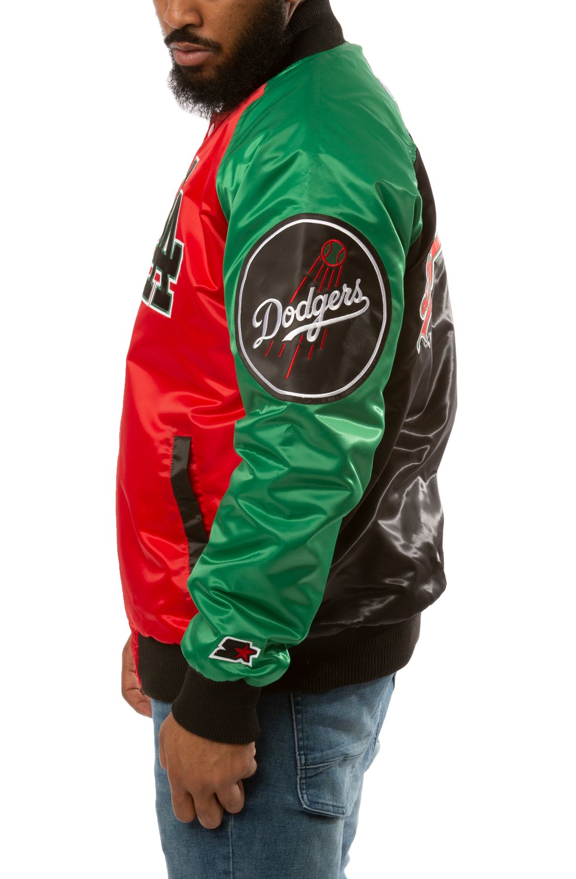 STARTER Los Angeles Dodgers Black History Month Jacket LS250501-LAD - Shiekh