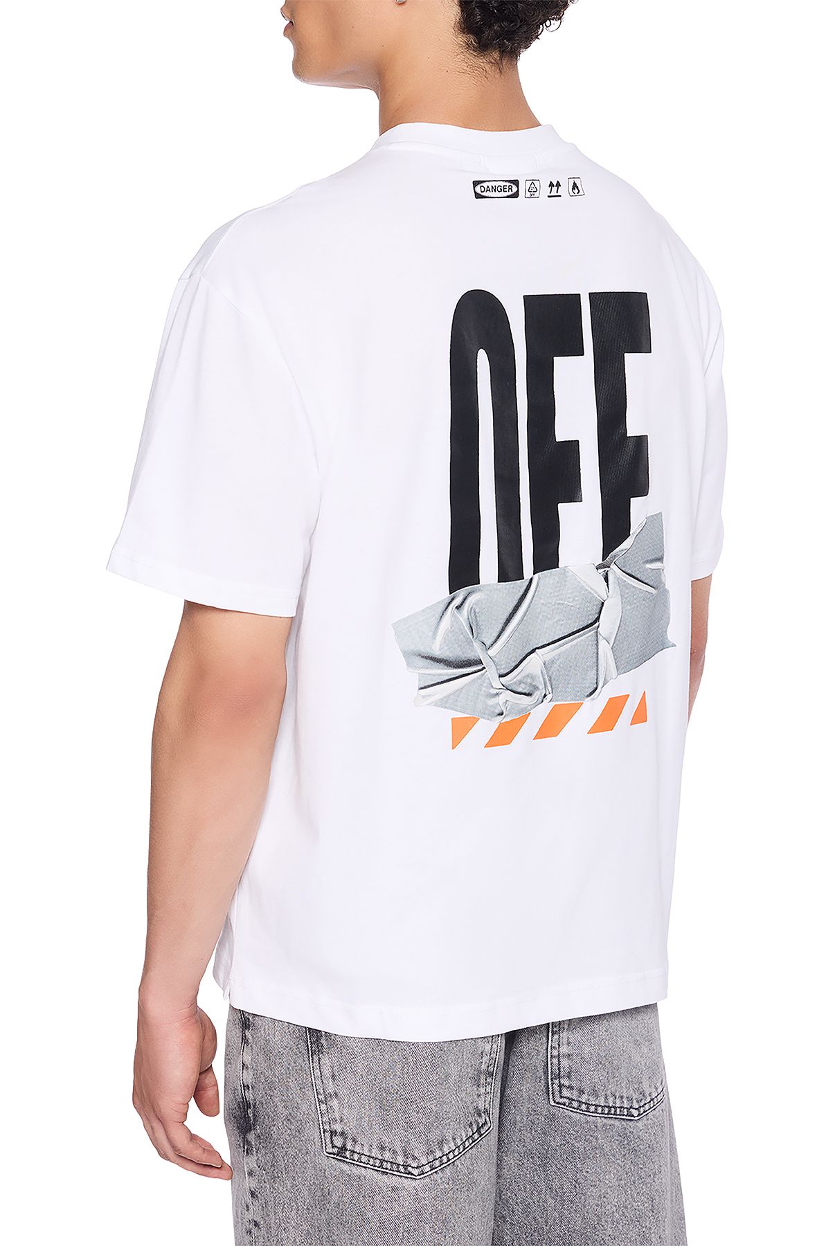 LAB CO OFF WHITE Duty T-shirt 44LABF26T082-100 - Shiekh