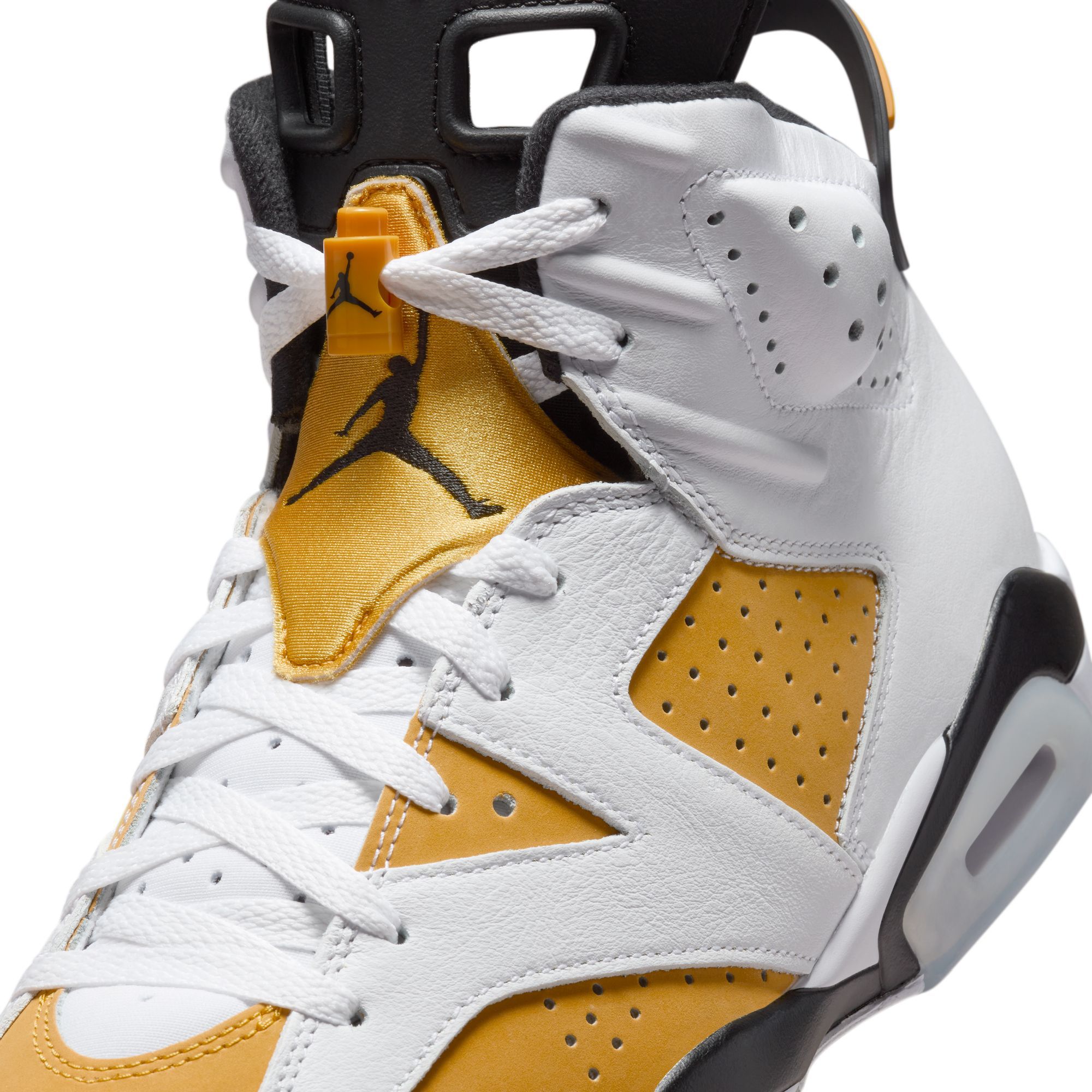 エアジョーダン 6 ホワイト/イエロー Nike Air Jordan 6 Retro White/Yellow Ochre Mens Size US 9
