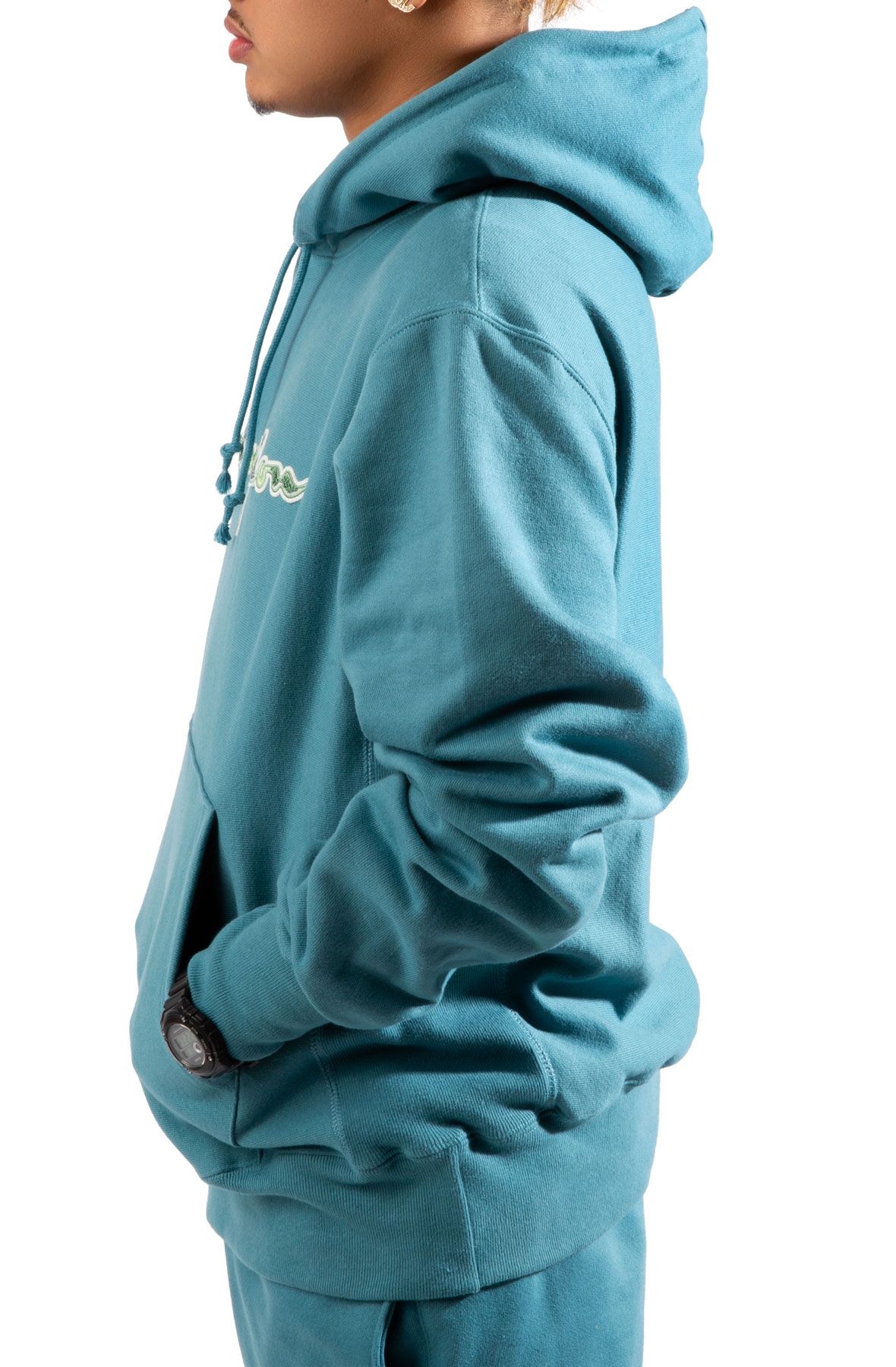 Turquoise hoodie champion on sale