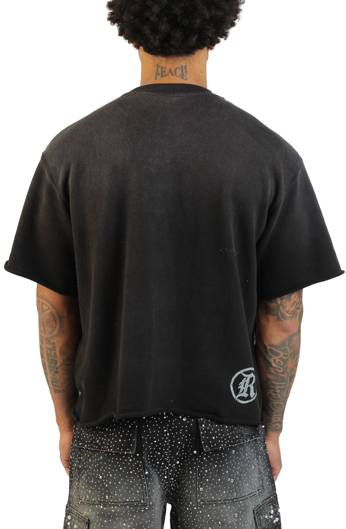 REBEL MINDS Rebel Saint Jewels T-Shirt 610-31211BLK - Shiekh