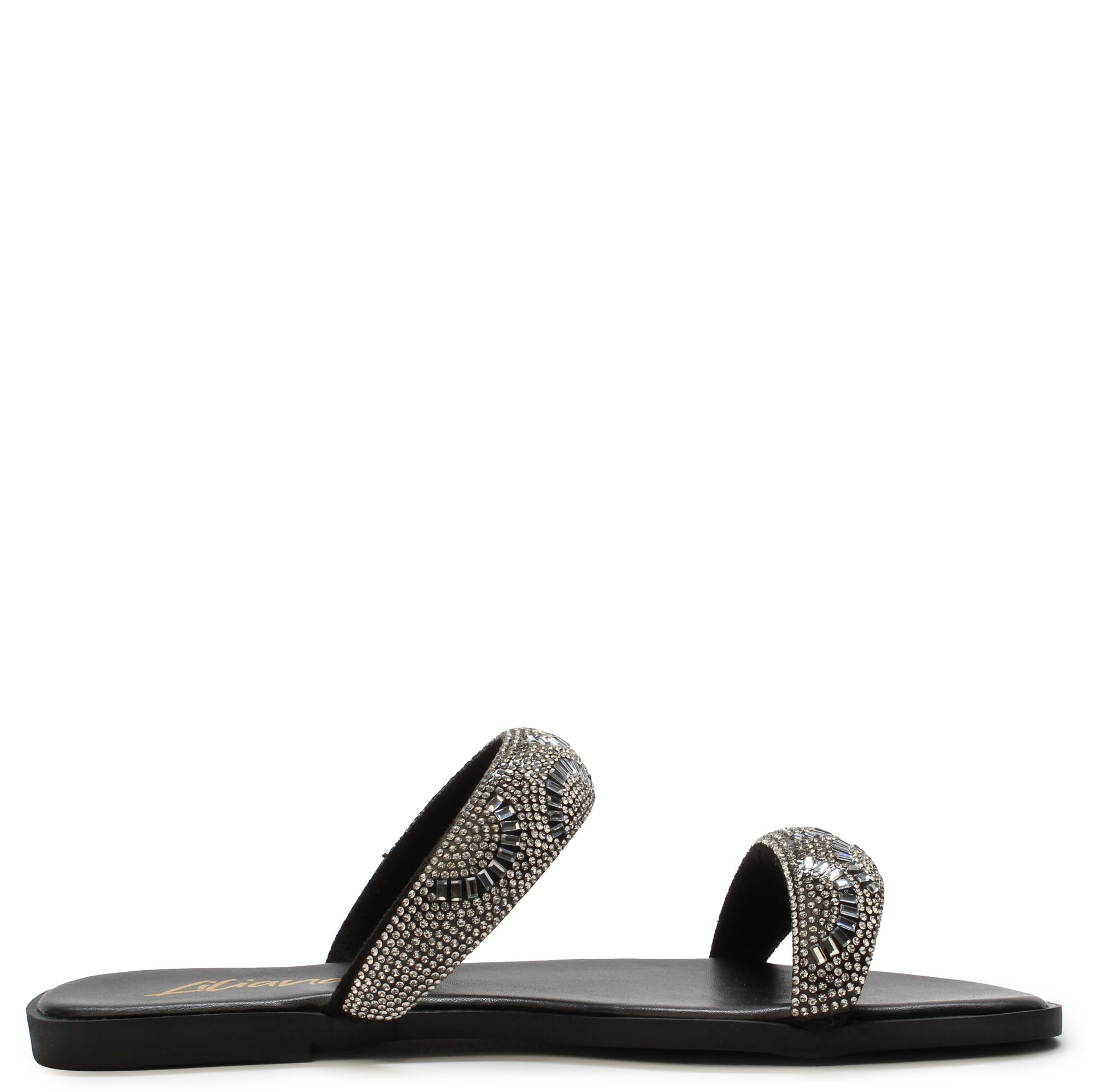 LILIANA Masa-2 Rhinestone Sandal MASA-2-BLK - Shiekh