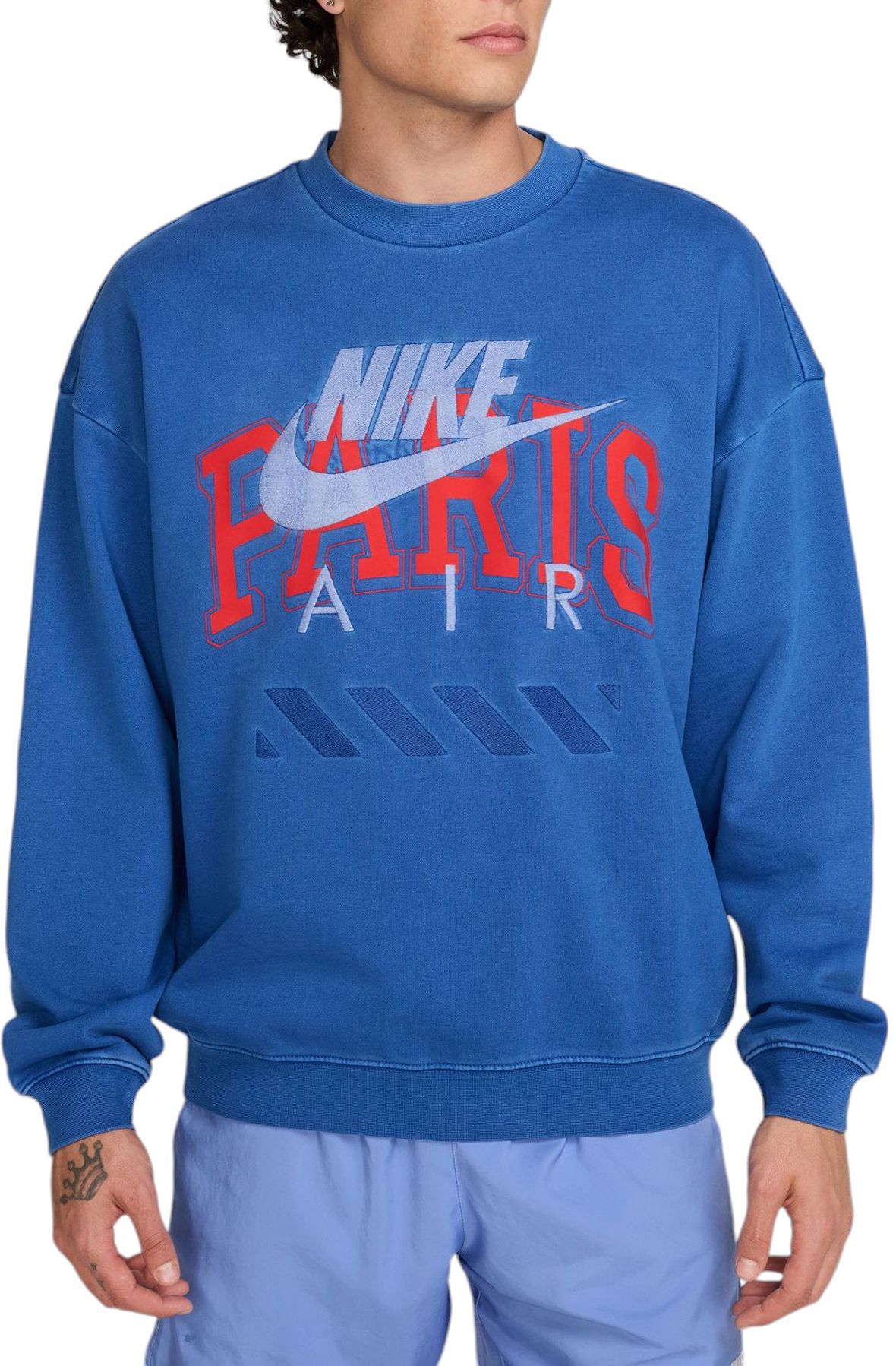 nike air sweatshirt blue