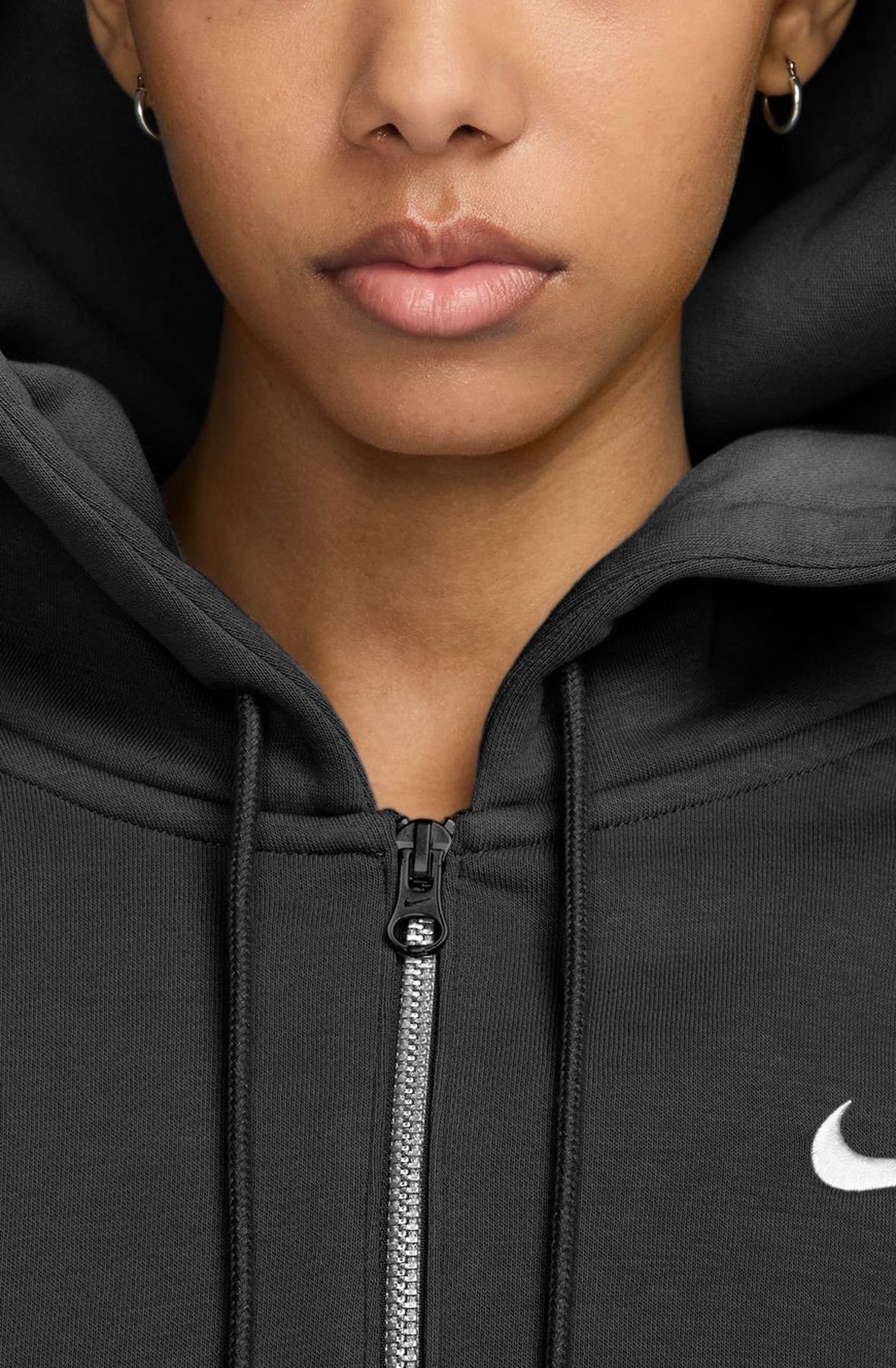 NIKE Sportswear Phoenix Fleece Loose Cropped Full-Zip Hoodie