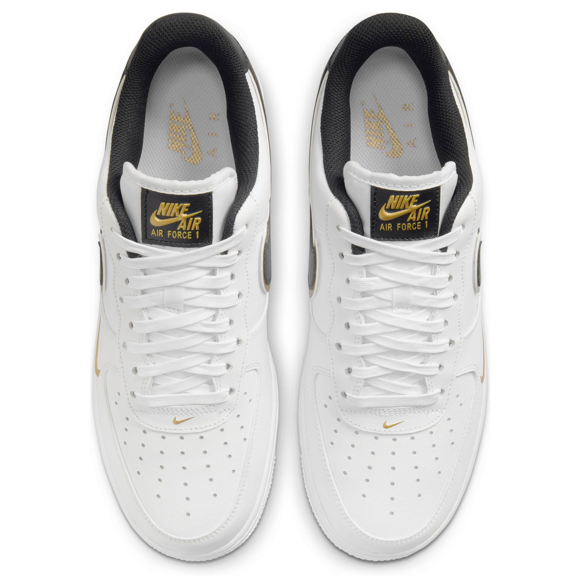Size+9.5+-+Nike+Air+Force+1+Black+Metallic+Gold+White+-+da8481001 for sale  online