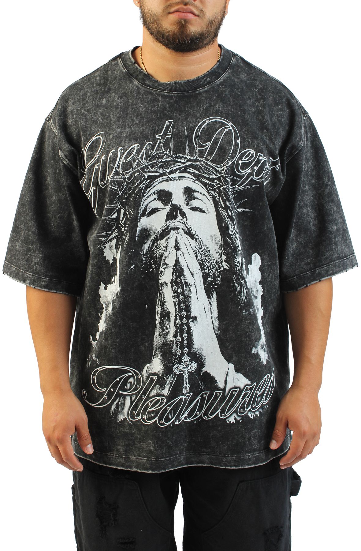 UNKNOWN Holy Pleasures T-Shirt GWRHDS9460-BKGY - Shiekh