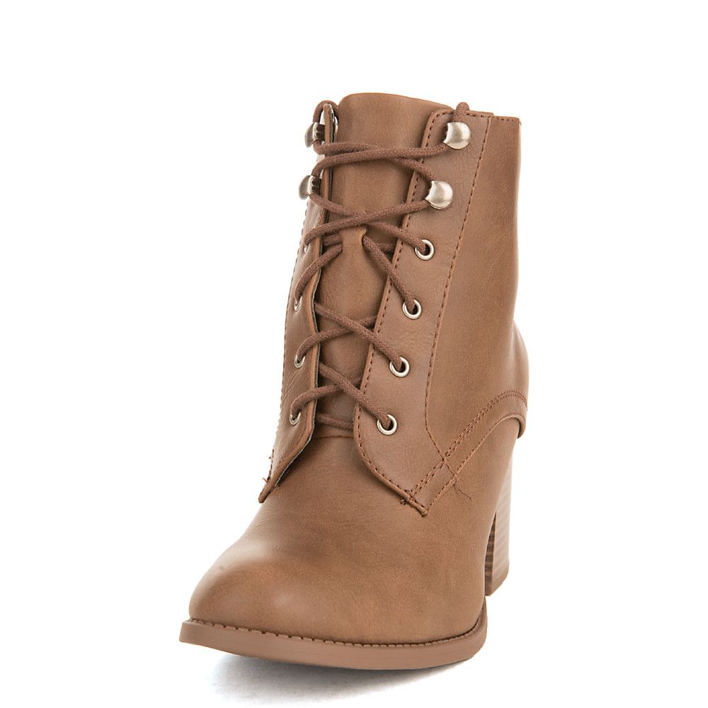 women's brown ankle boots low heel