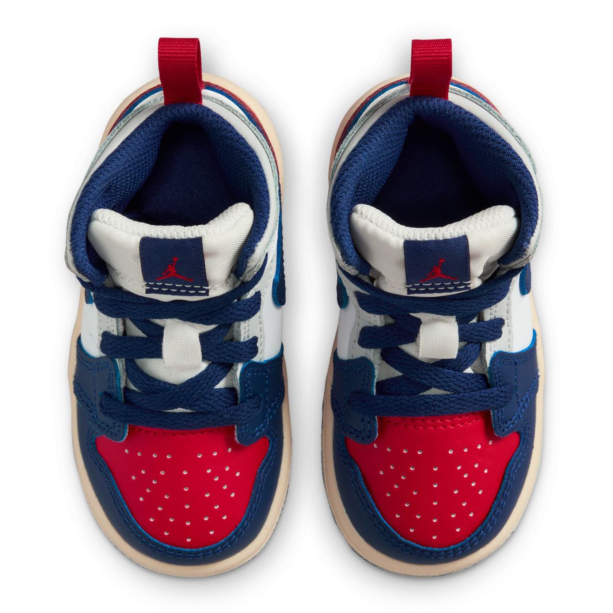 pink and navy blue jordan 1