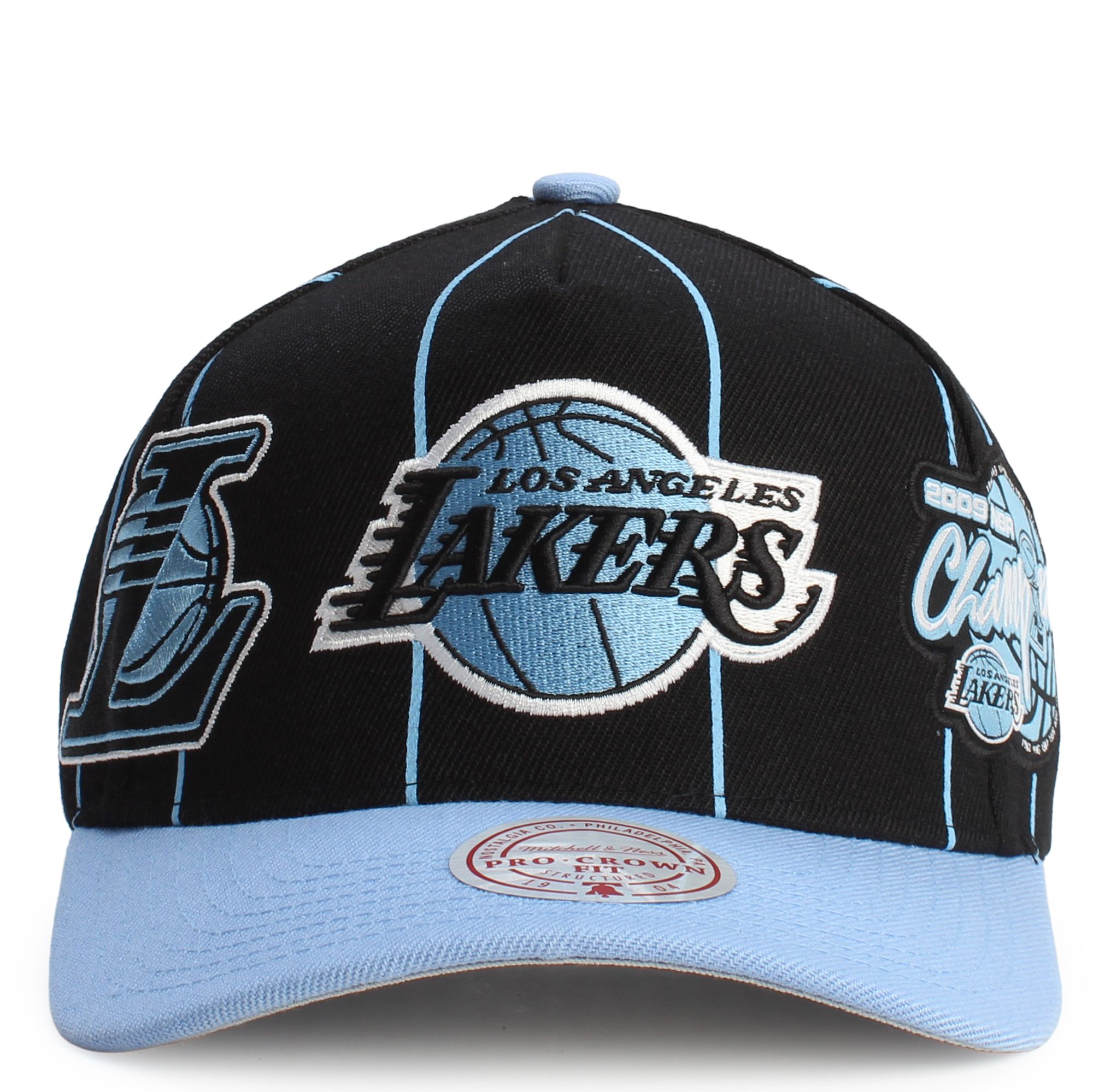 MITCHELL AND NESS NBA Los Angeles Lakers Striped Pro Crown