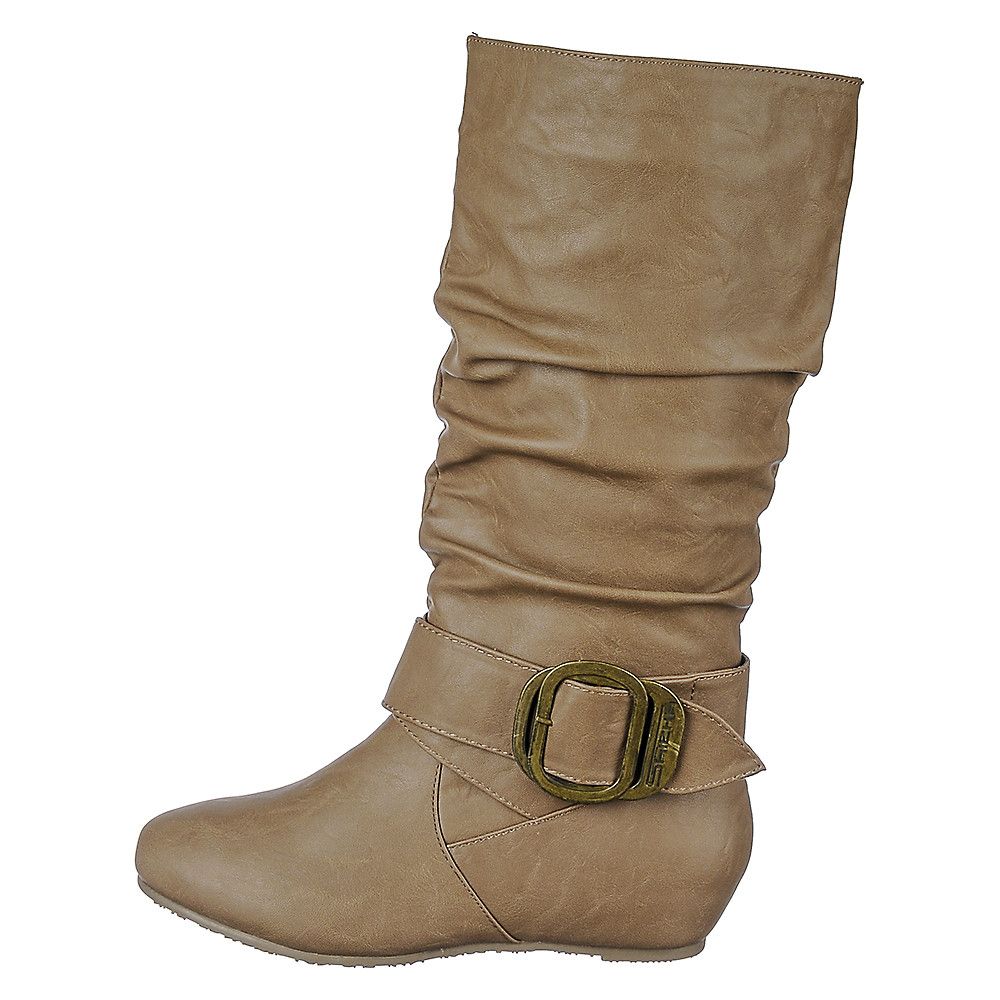 SHIEKH Women's Mid-Calf Pocket Boot Candies-76AP CANDIES-76AP/TAUPE ...